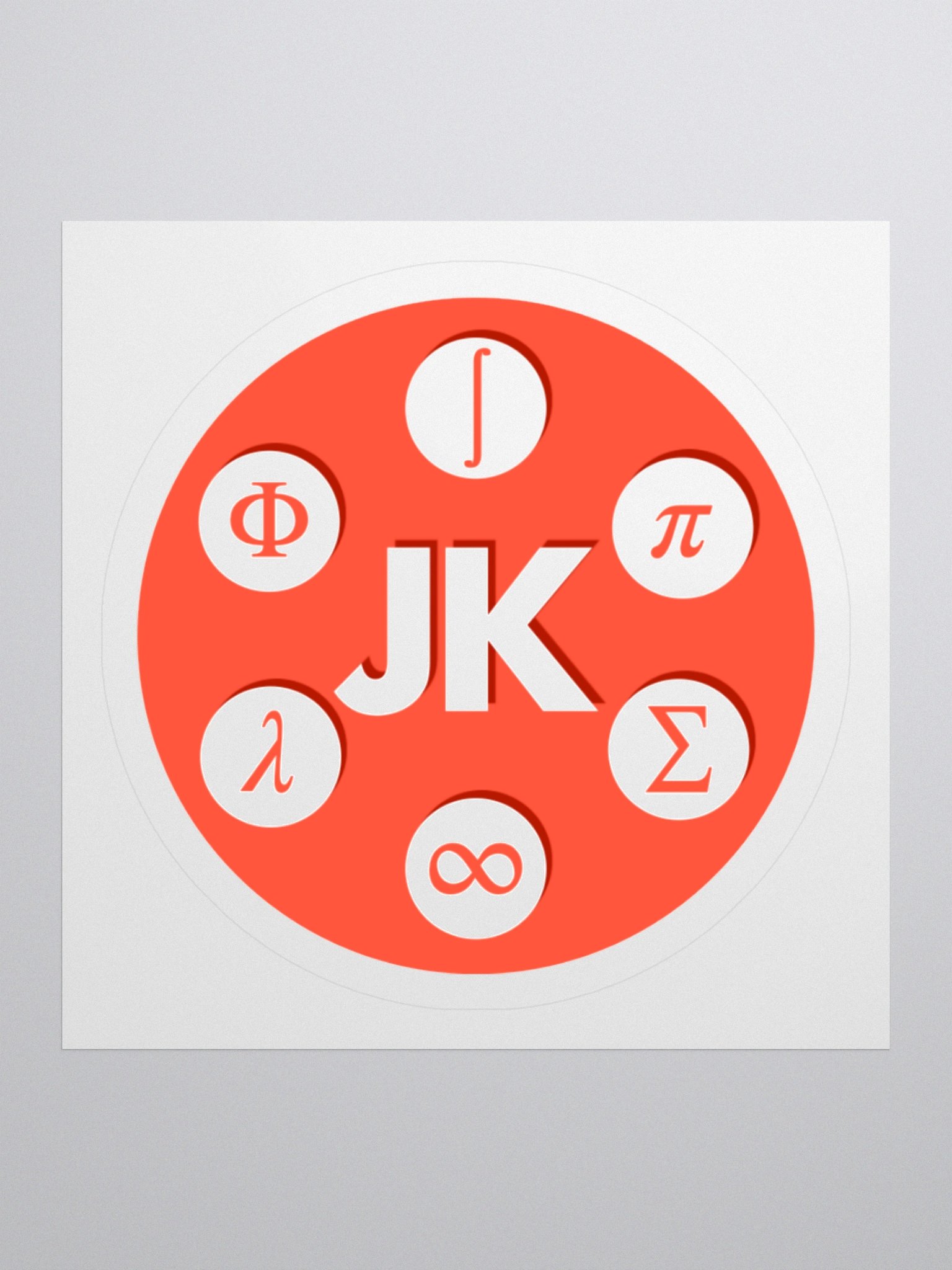 JK Math Logo Sticker product image (1)