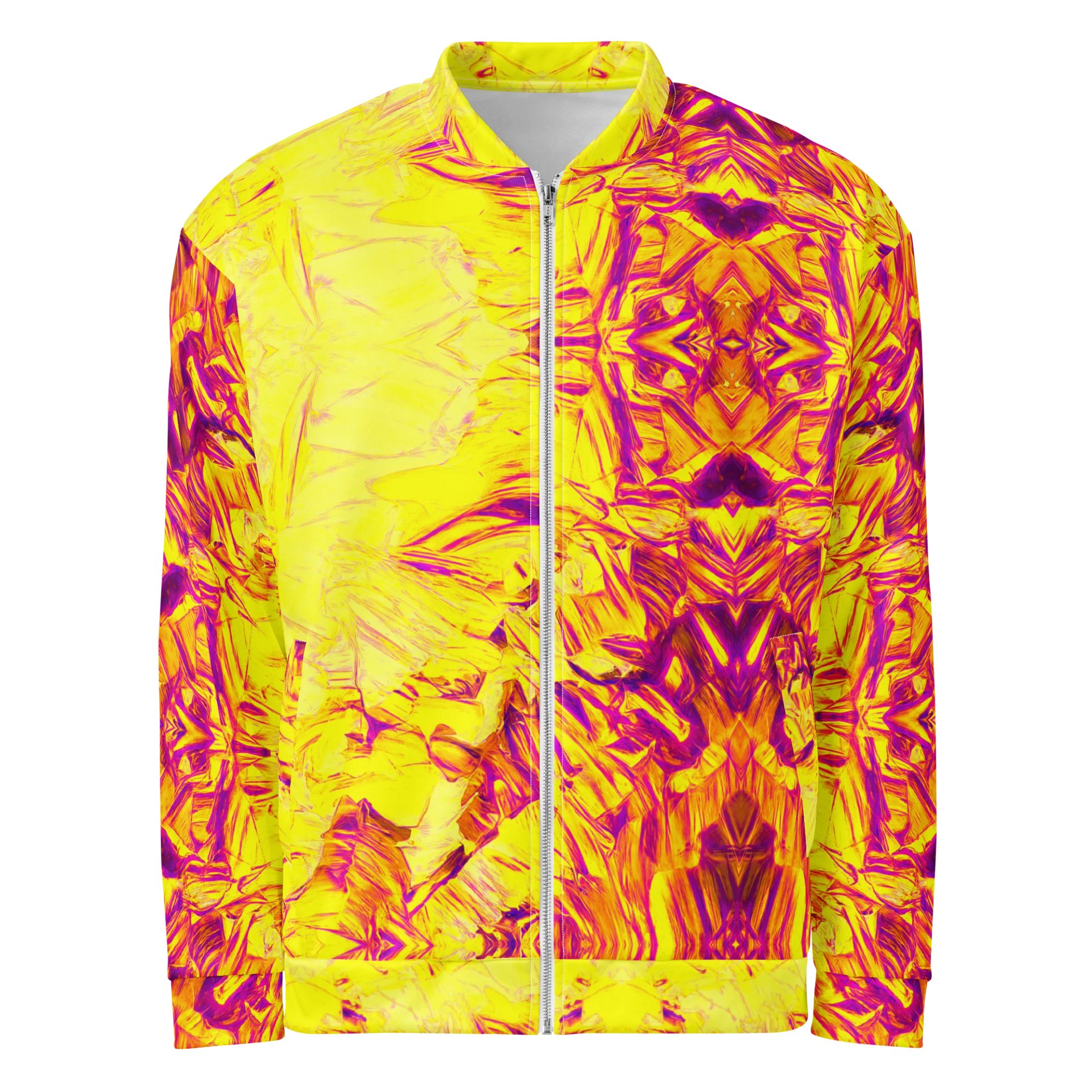 Kaleidoscopic Dream Sequenze | Bomber Jacket - Magenta & Yellow product image (1)