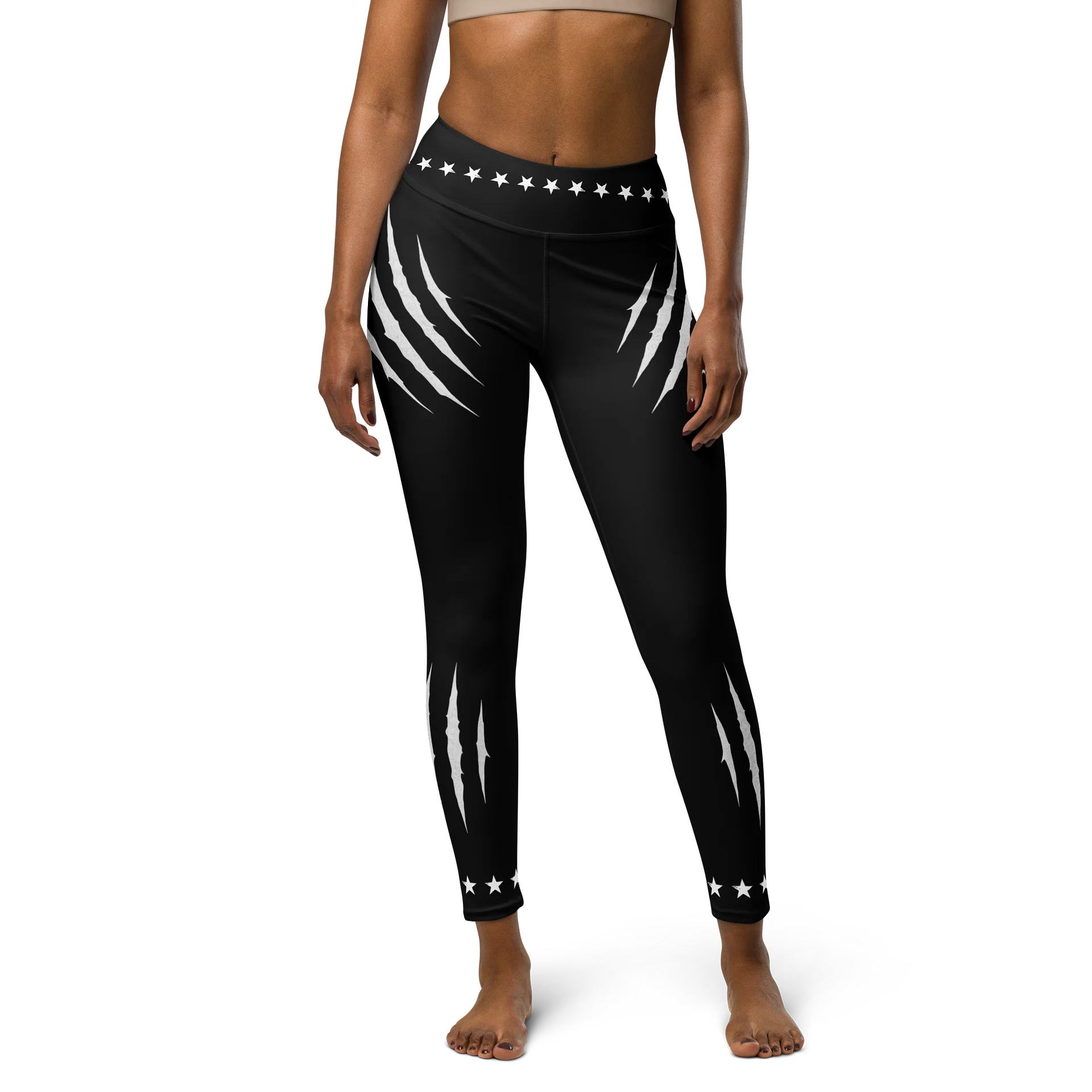 Black Void Stars & Scars Yoga Leggings product image (1)