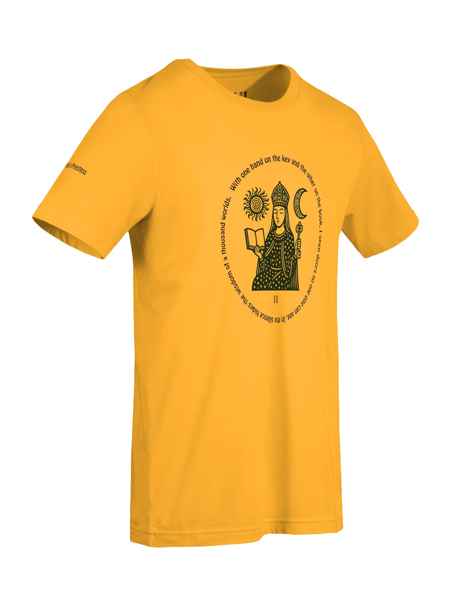 The High Priestess - ArcanaPop T-Shirt – Where Tarot Magic Meets Pop Art product image (8)