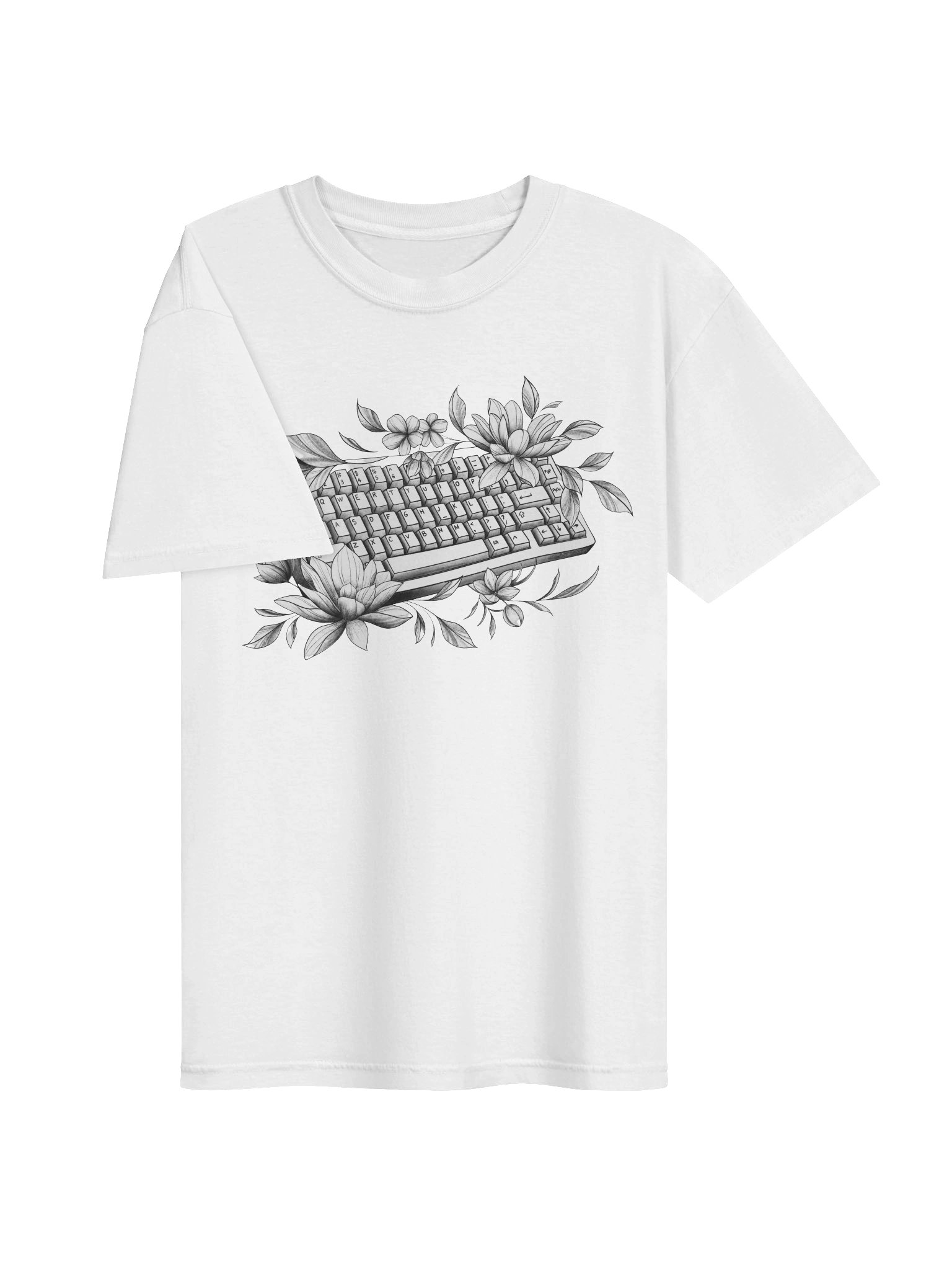 Flower Keyboard T-Shirt product image (3)