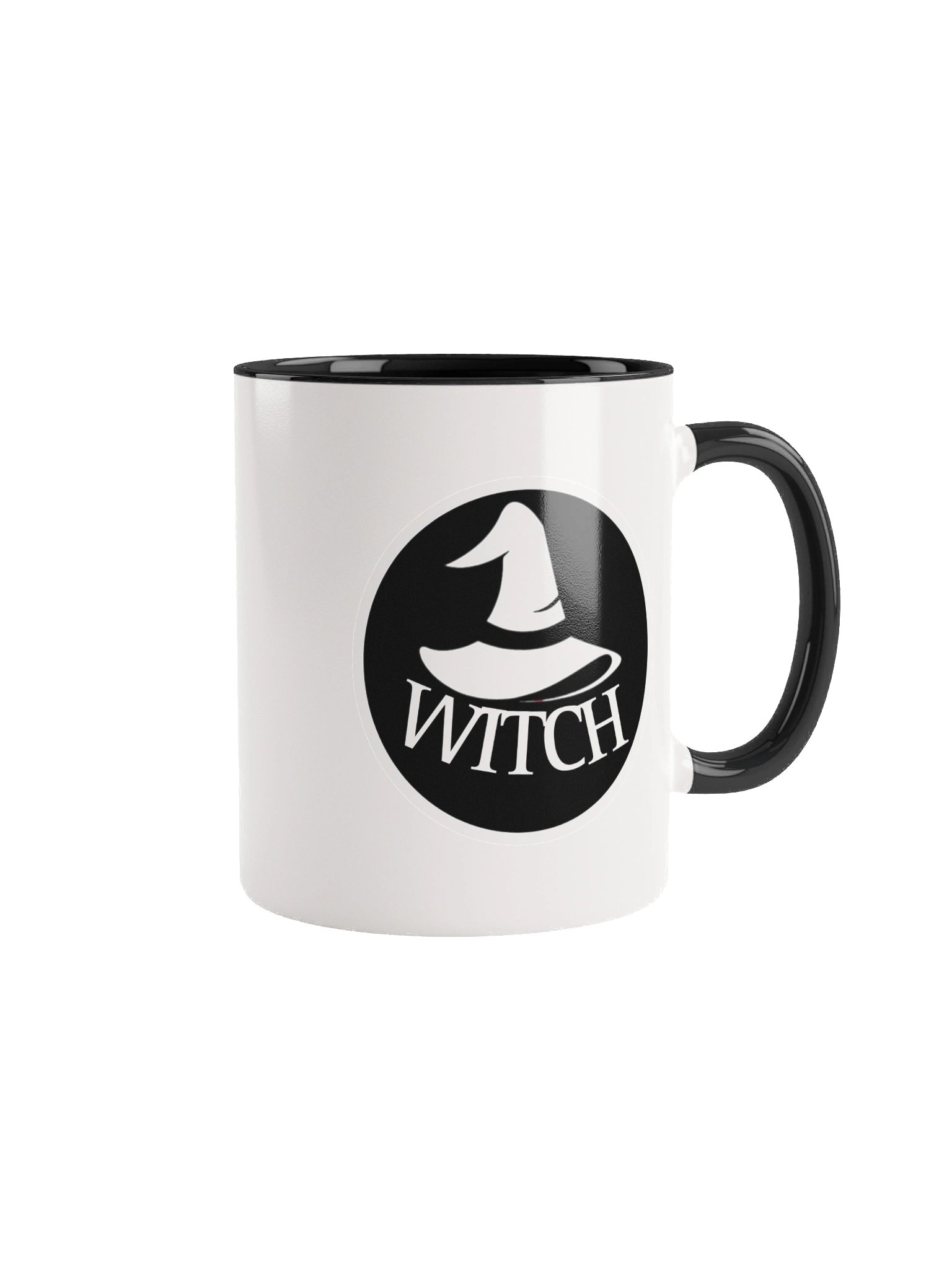 WITCH Silhouette Ceramic Mug (White) product image (1)