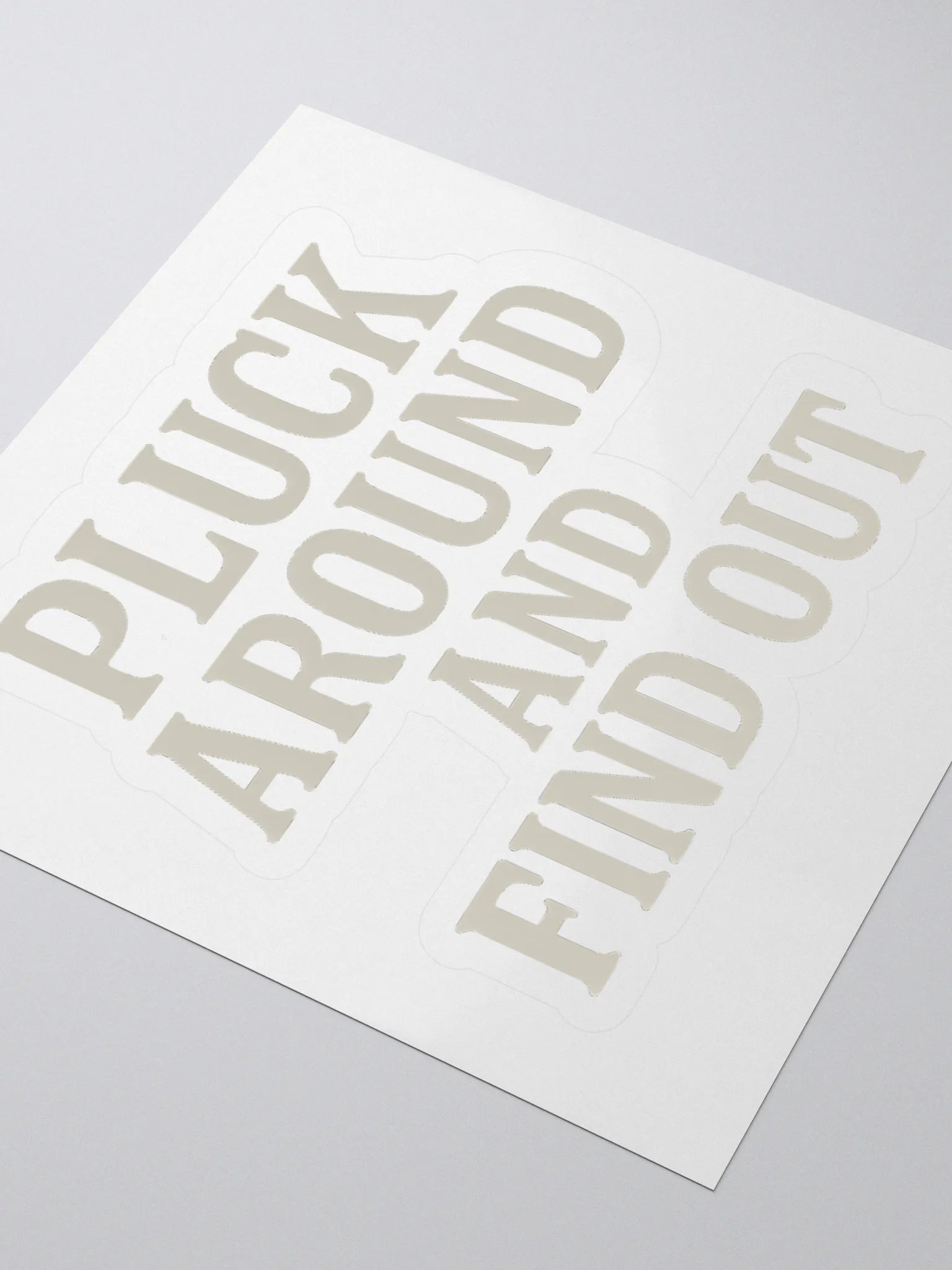 Pluck around sticker product image (7)