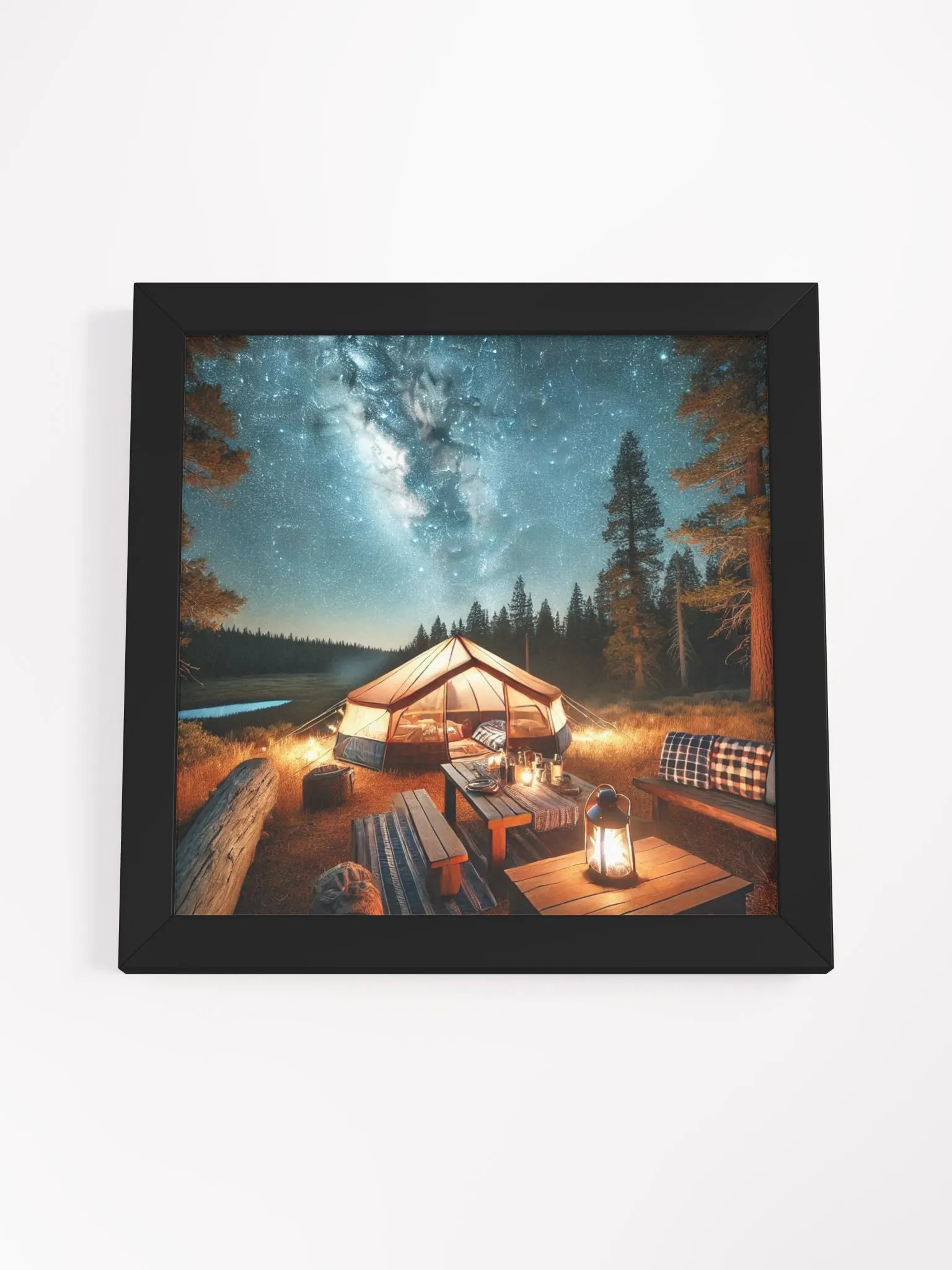 Starry Night Camping Framed Poster product image (48)