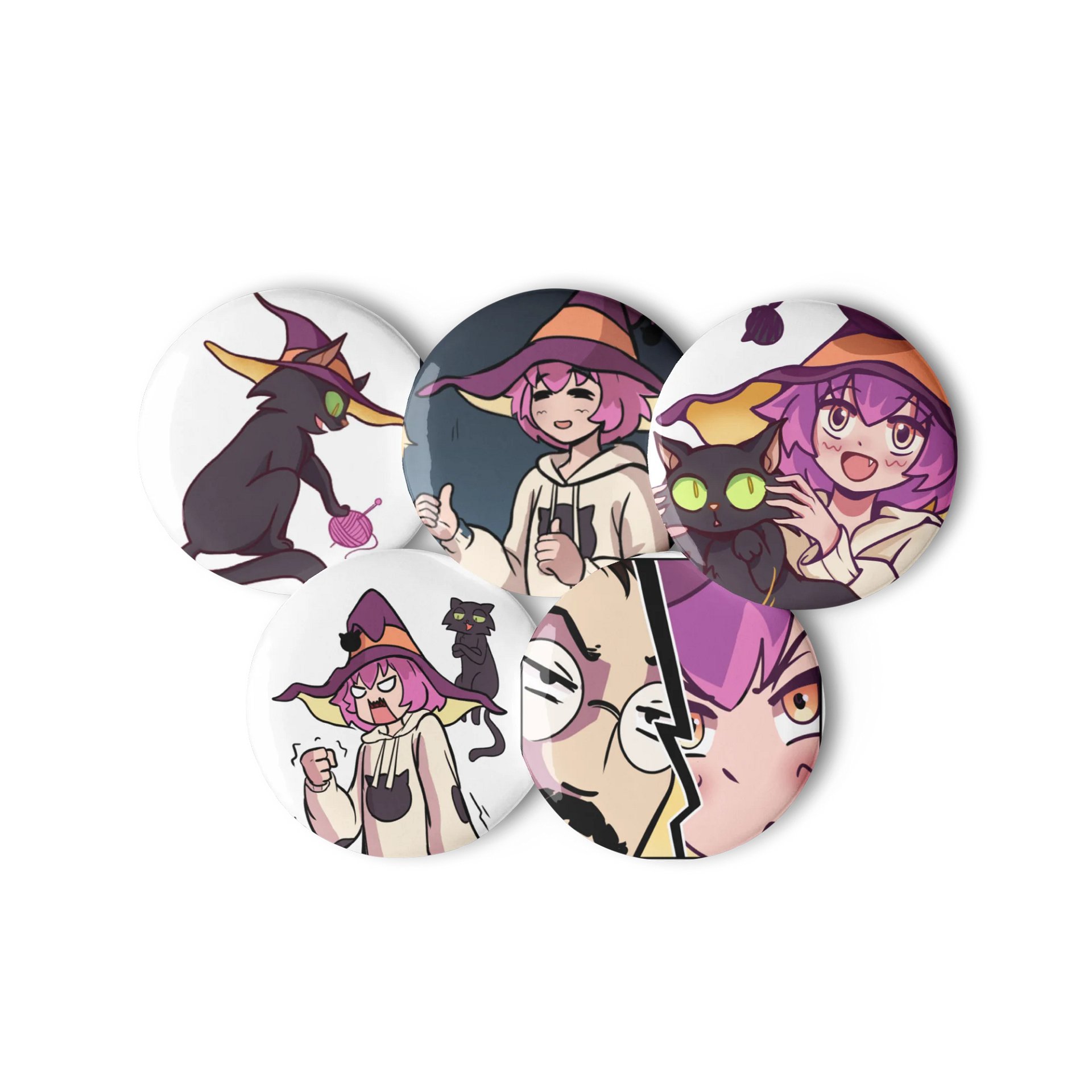 Wand For Hire - Pin Buttons Set product image (2)
