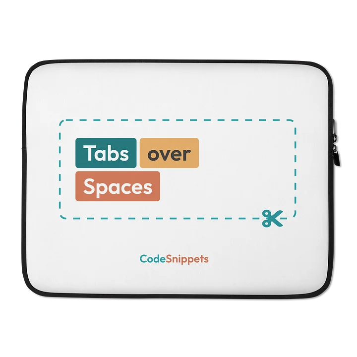 Tabs Over Spaces Laptop Sleeve product image (2)