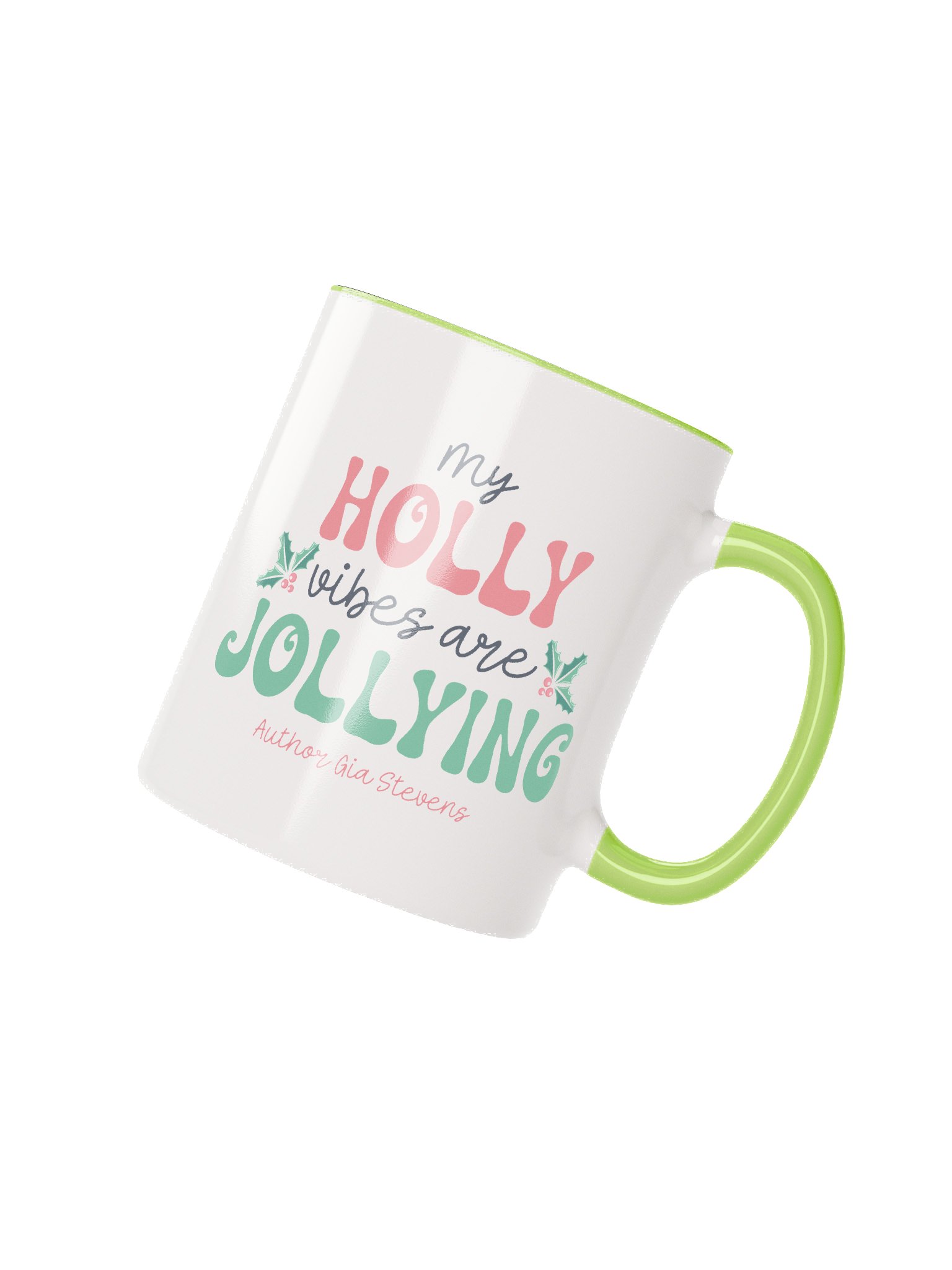 Holly Jolly Vibes Festive Ceramic Mug product image (3)
