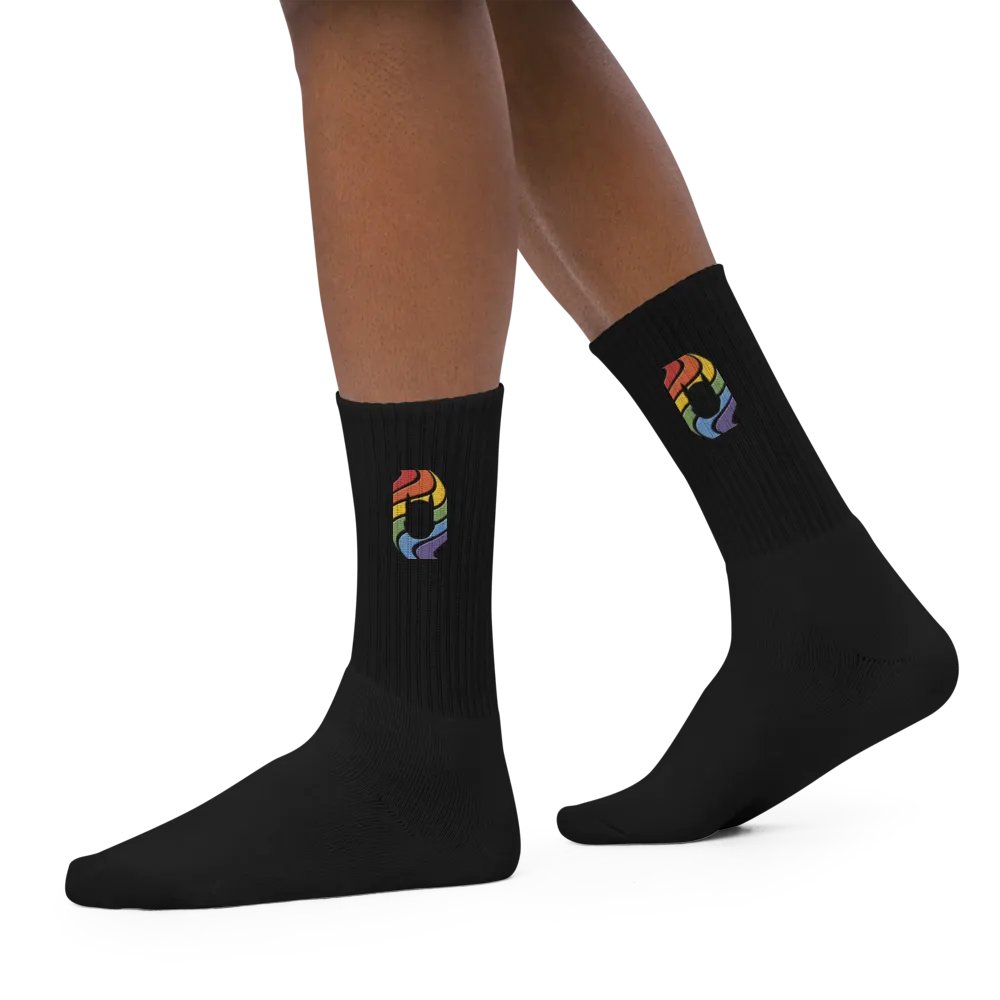 Pup in Rainbow - Embroidered Socks product image (8)