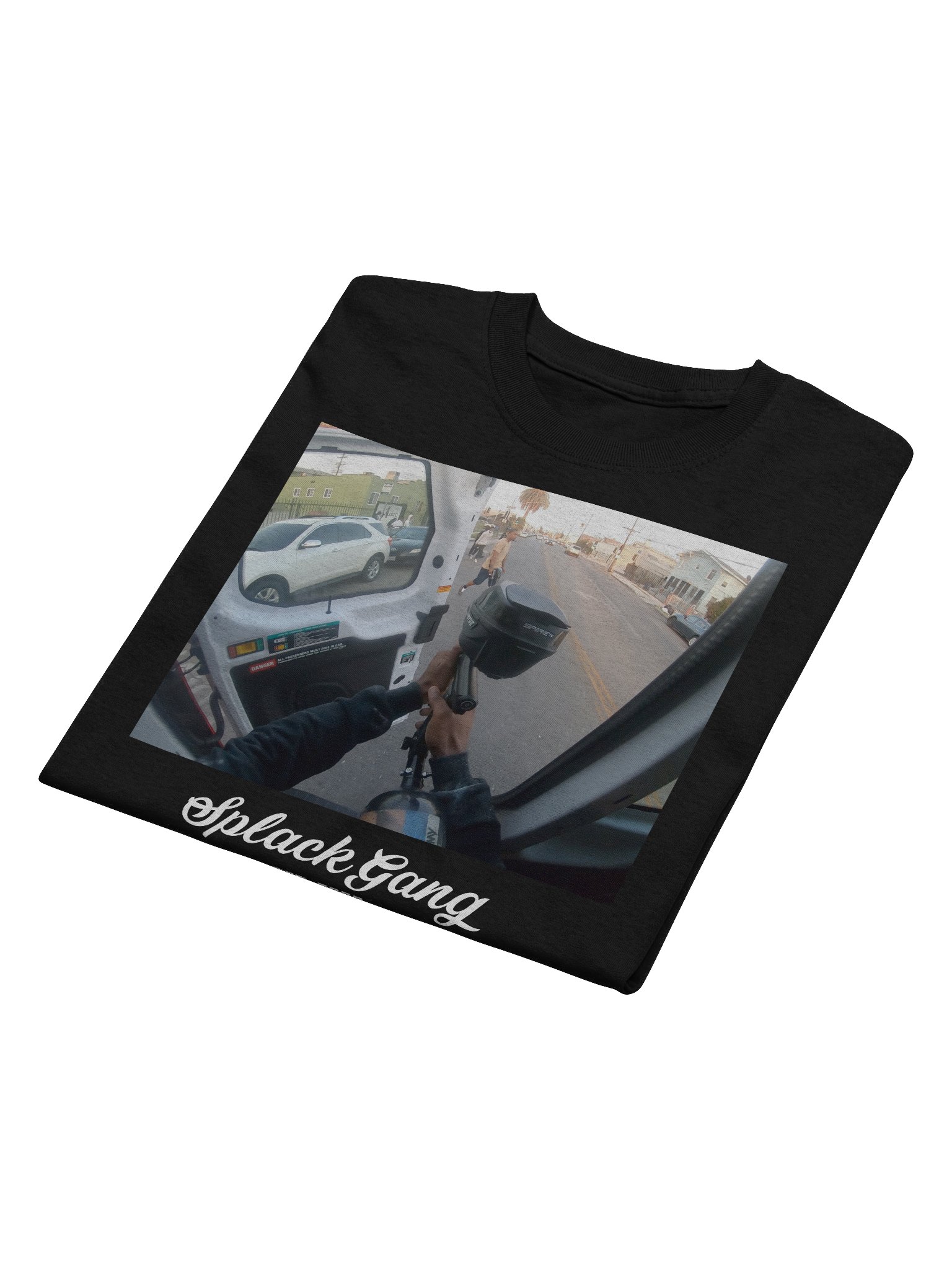 SPLACK GANG GRAPHIC SHIRT - BLACK product image (3)