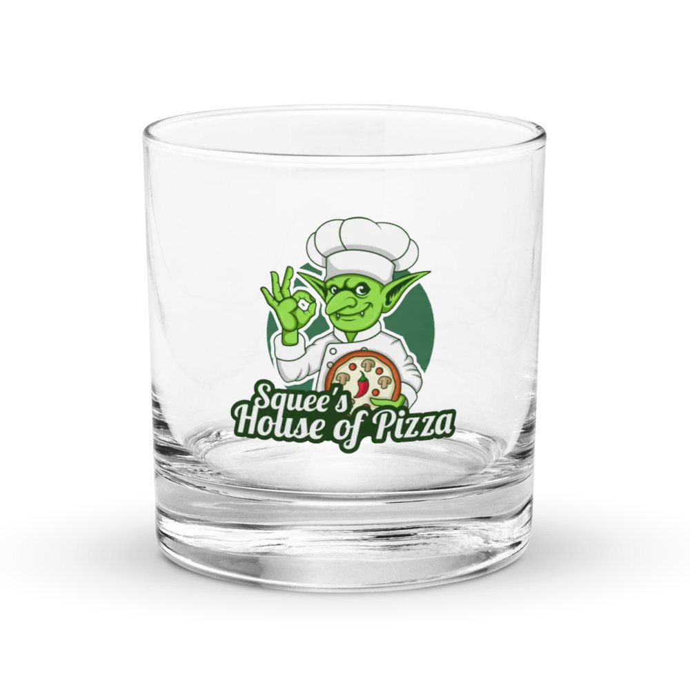 Squee’s House of Pizza Rocks Glass product image (1)