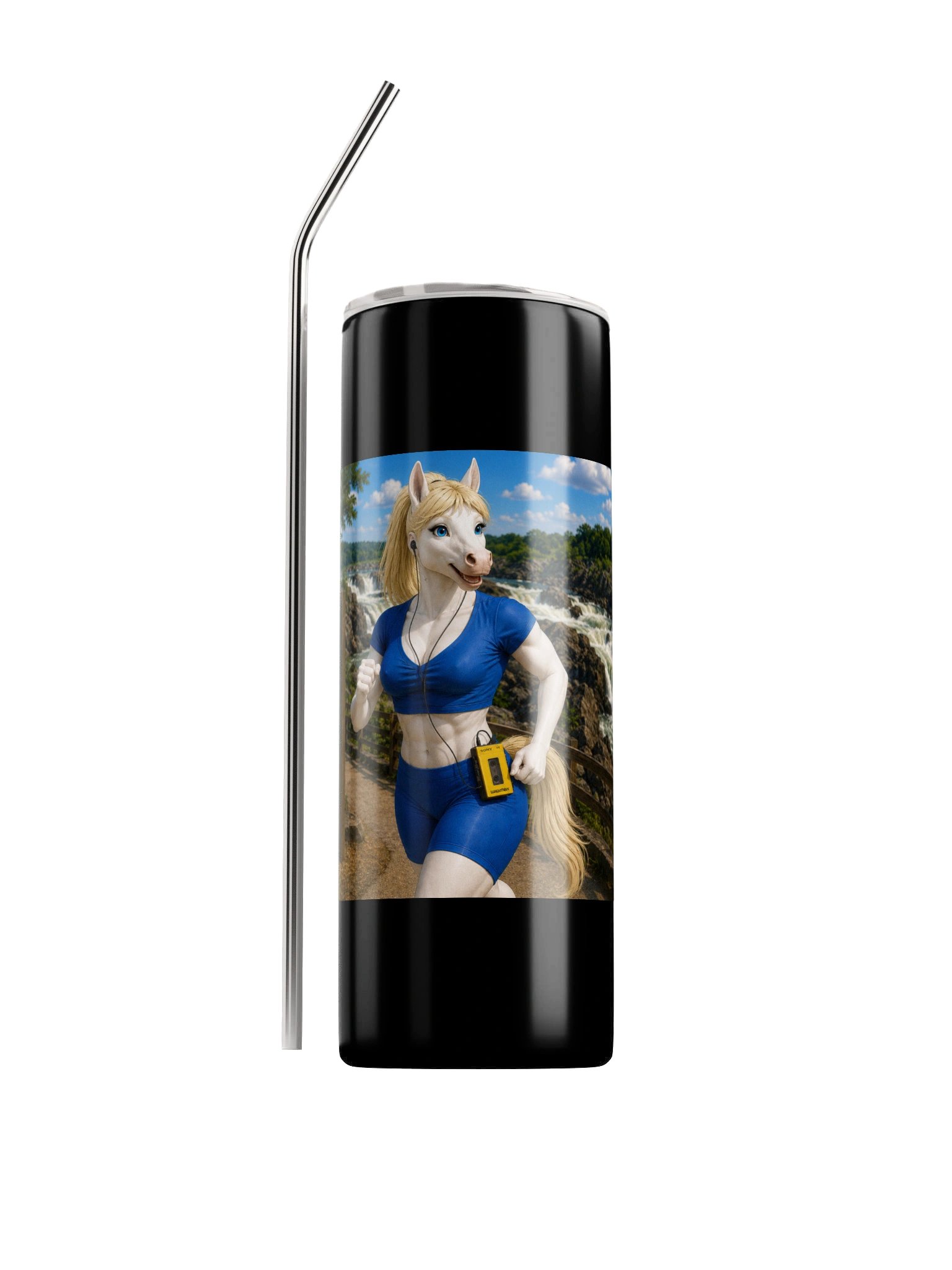 Mystery Mare Jogging Tumbler. product image (1)