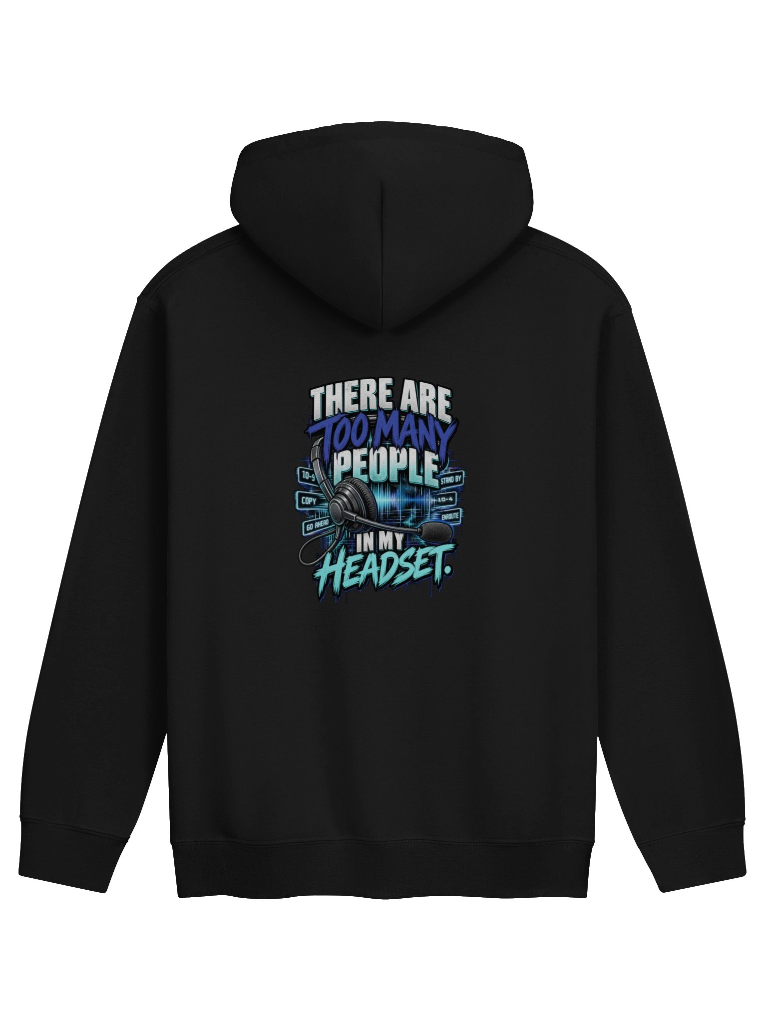 🎧 Too Many People Hoodie- Blue product image (2)