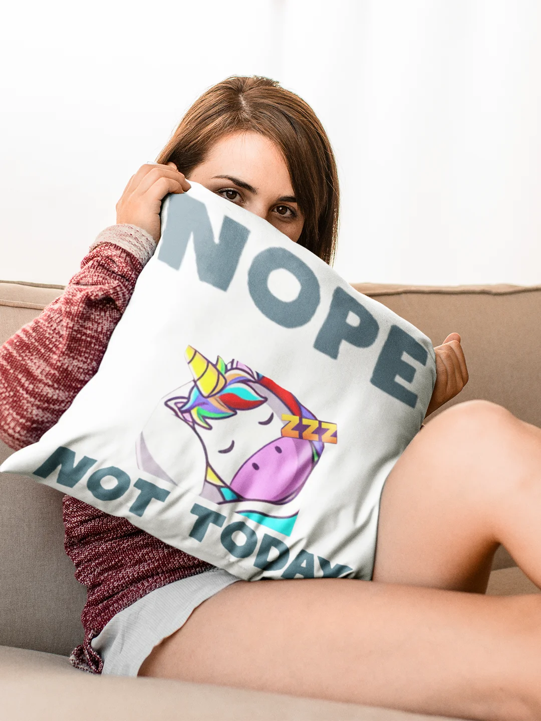 NOPE Cushion - One Side Print product image (1)