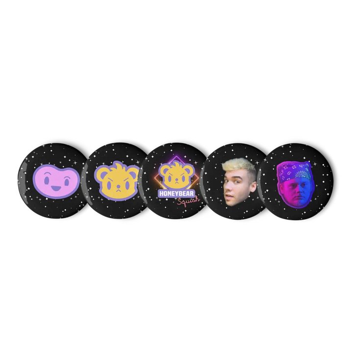 HONEY & JELLY Pin Set! (Star Background) product image (1)