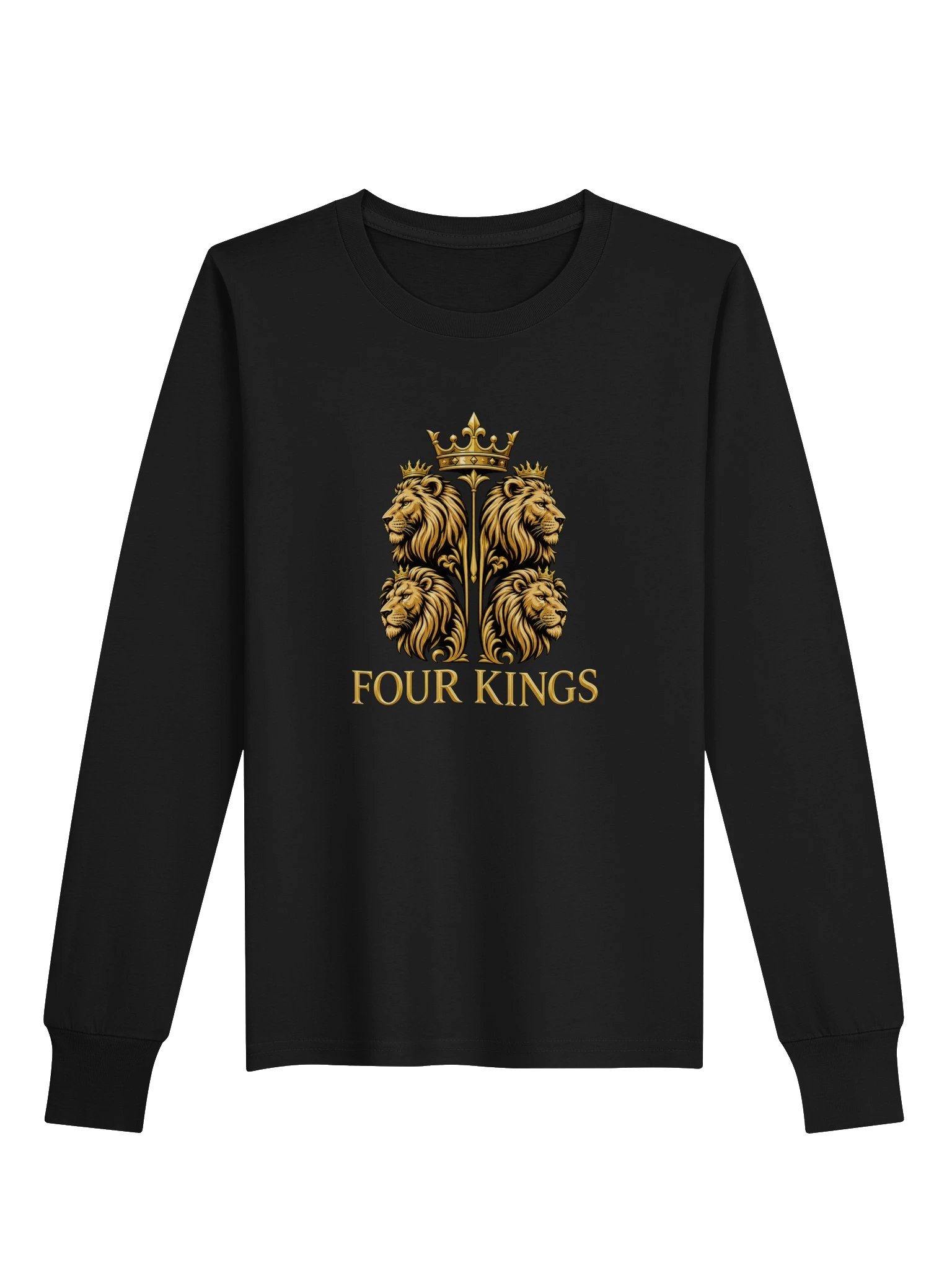 King FOUR KINGS Bella+Canvas Youth Long Sleeve T-Shirt product image (1)