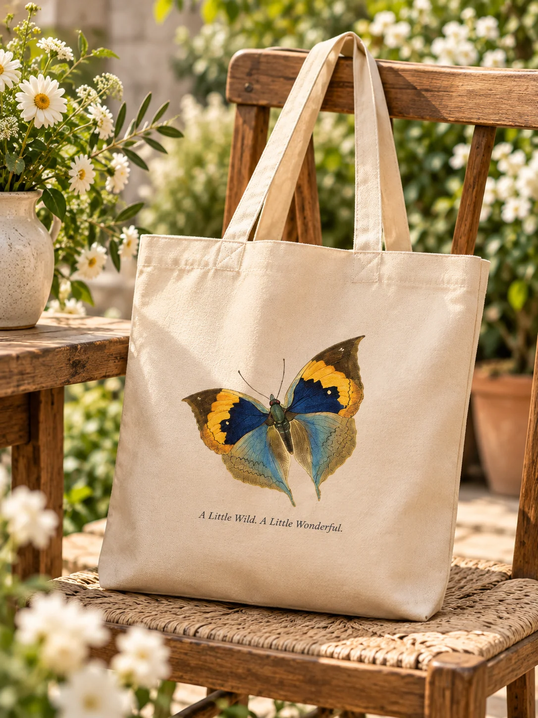 A Little Wild - Butterfly Tote Bag | Nature-Inspired Everyday Bag product image (4)