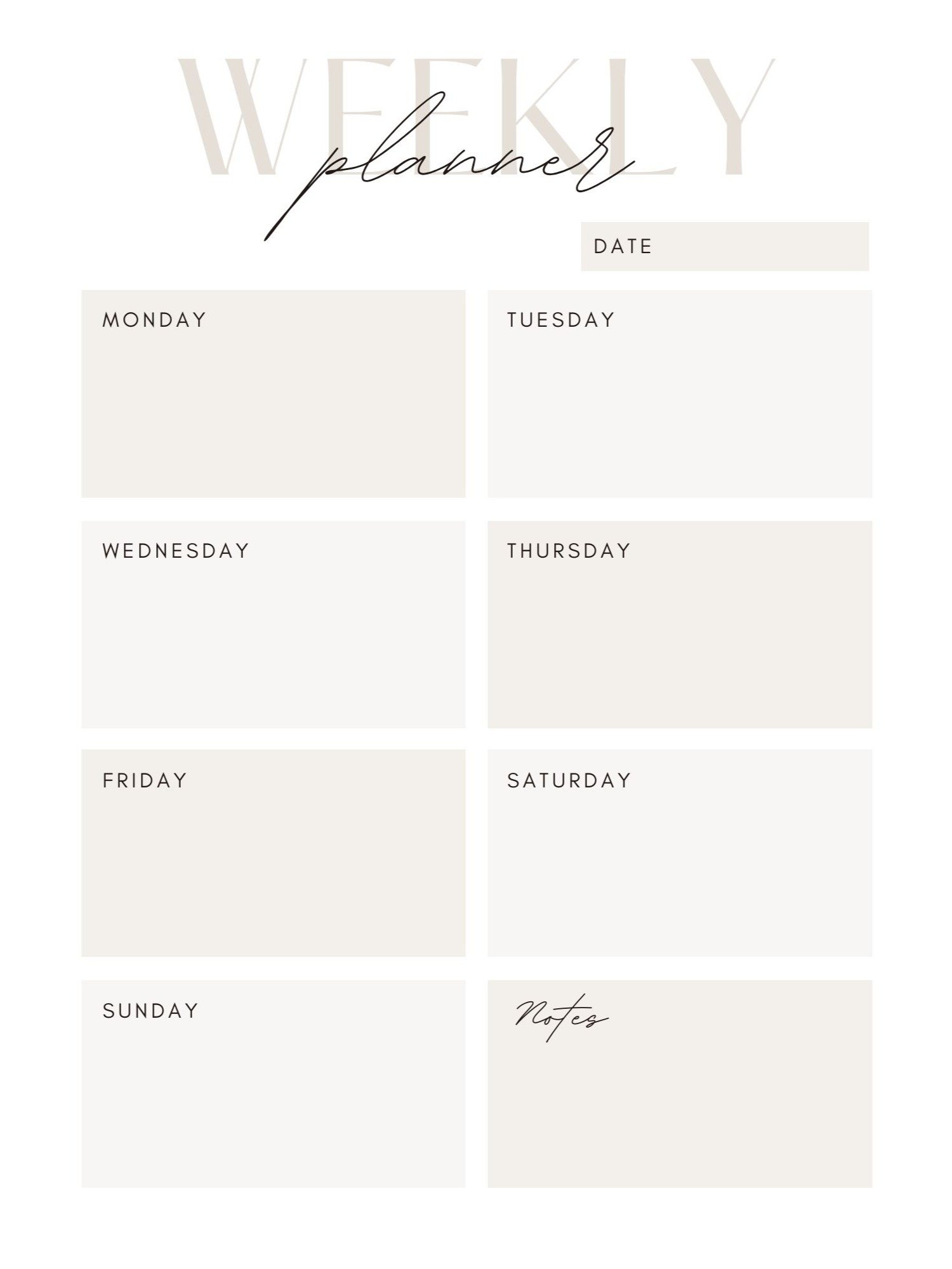 Minimalistic Digital Monthly Planner product image (6)