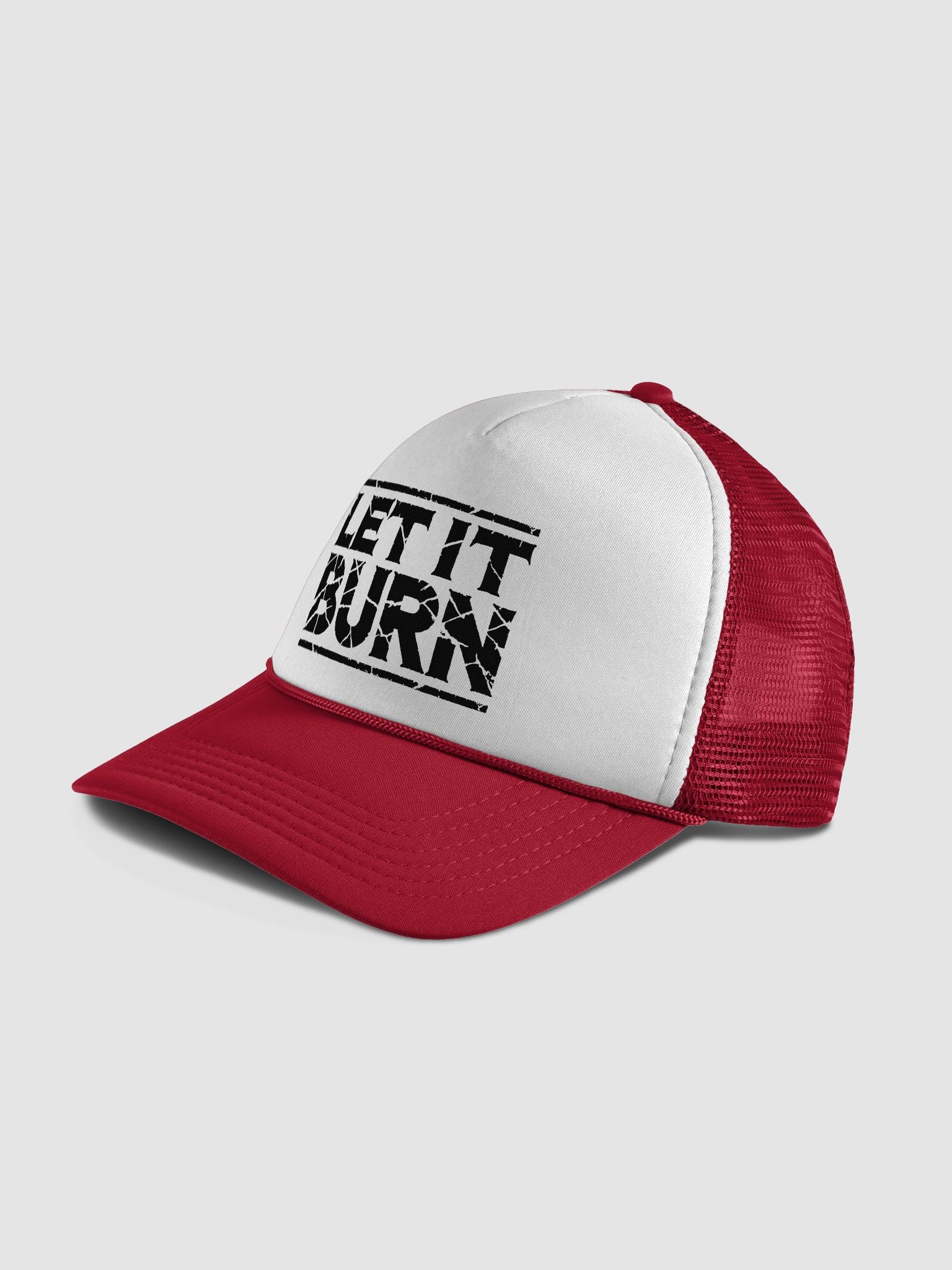 LET IT BURN – Redneck Trucker Hat (red) product image (4)