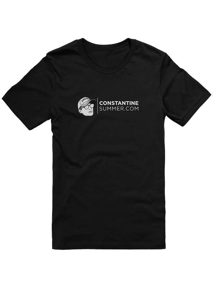 CONSTANTINESUMMER.COM: ICONIC LOGO T-SHIRT by Bella+Canvas (black) product image (1)