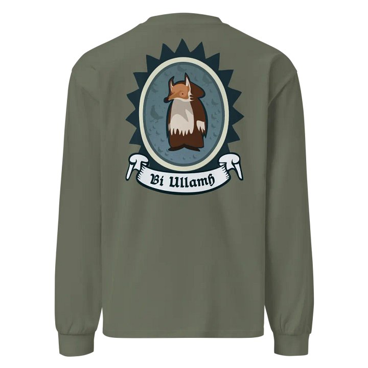 Sionnach Bí Ullamh AS Colour Premium Meáchan Trom Léine Sleeve Fada (Back Patch) product image (2)