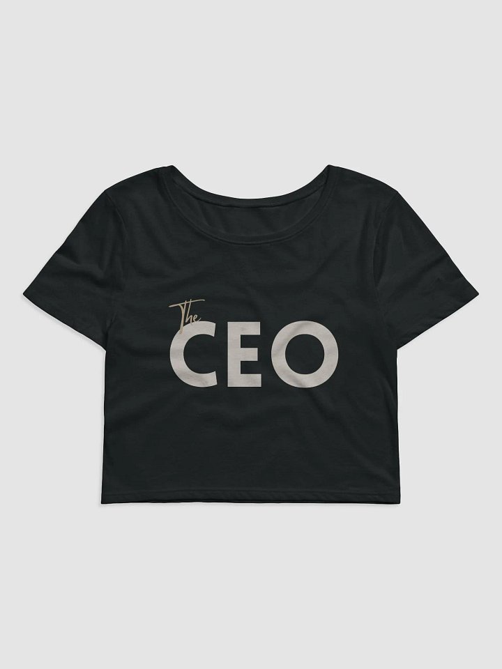 The CEO Cropped Tshirt - Black product image (1)