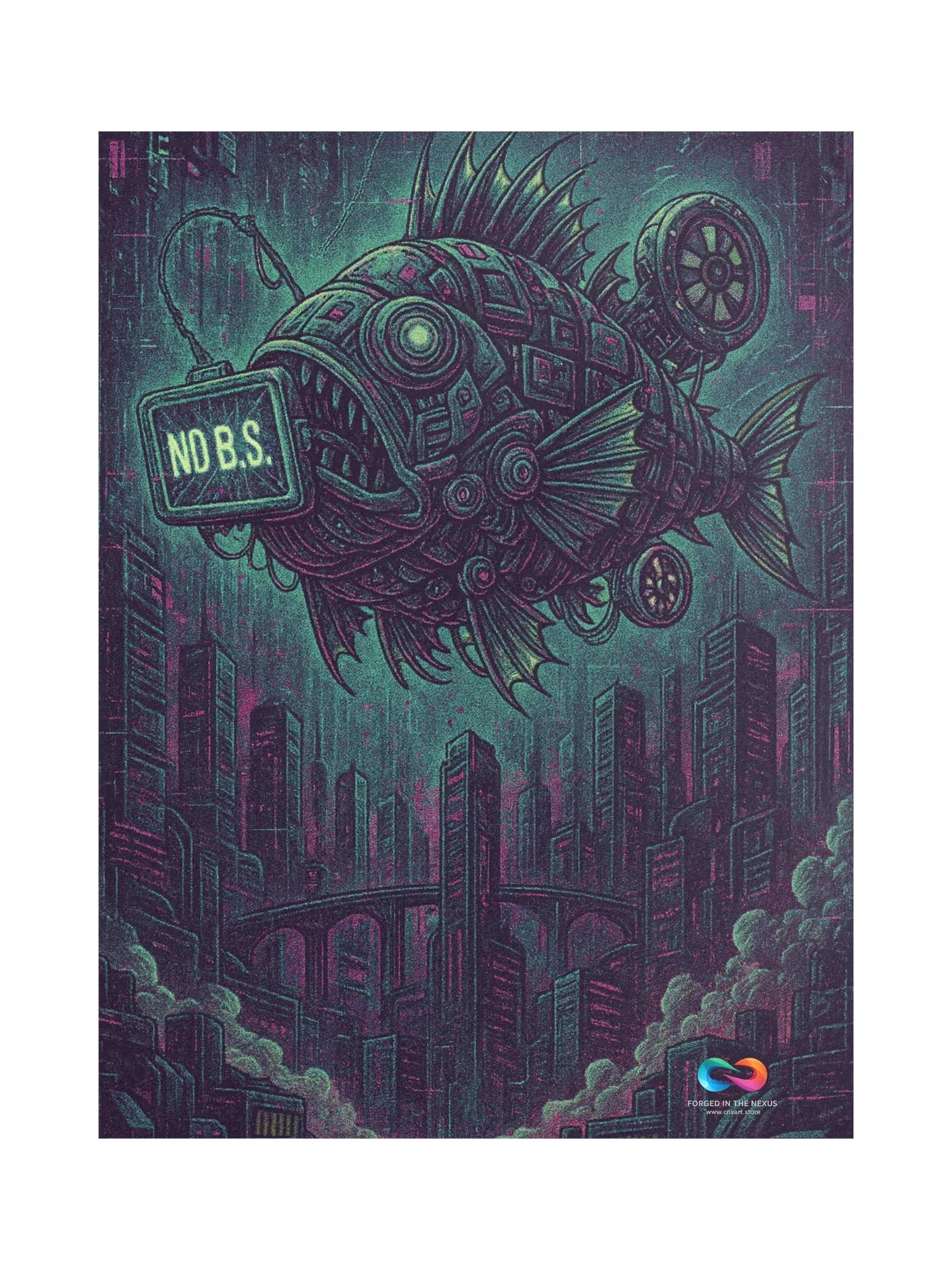 CINEMATIC ART POSTER – DYSTOPIAN FUTURE #002 product image (1)