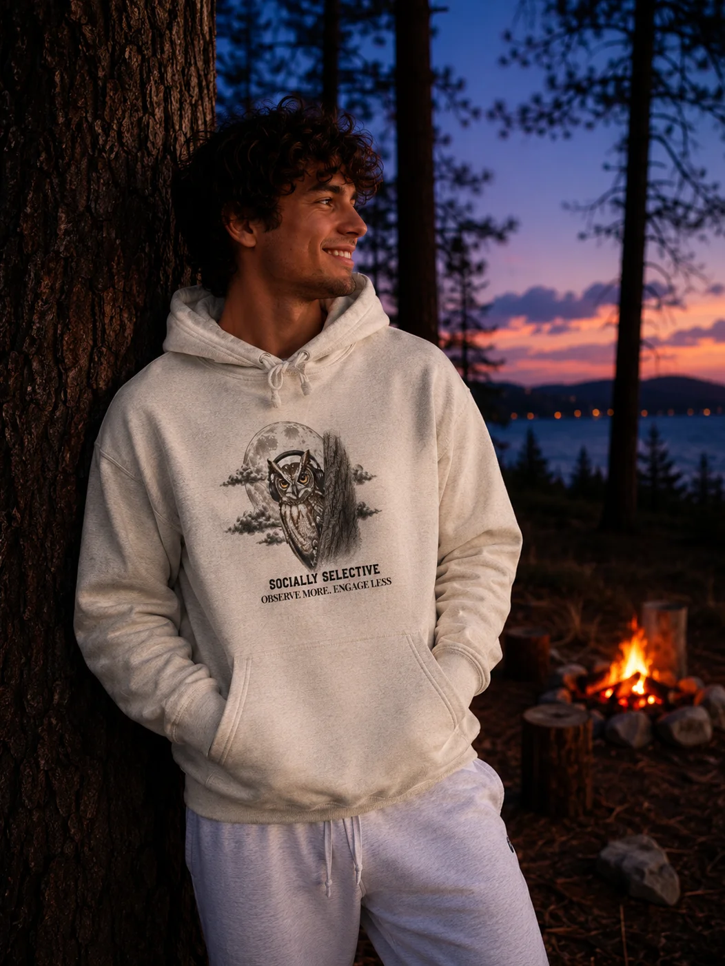 Socially Selective | Owl Hoodie product image (2)
