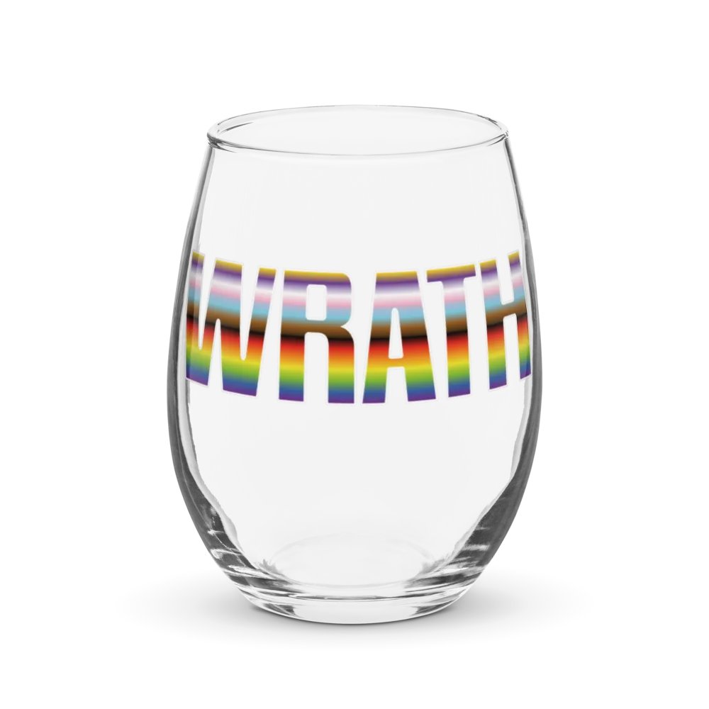 Pride 2023 striped wine glass product image (5)