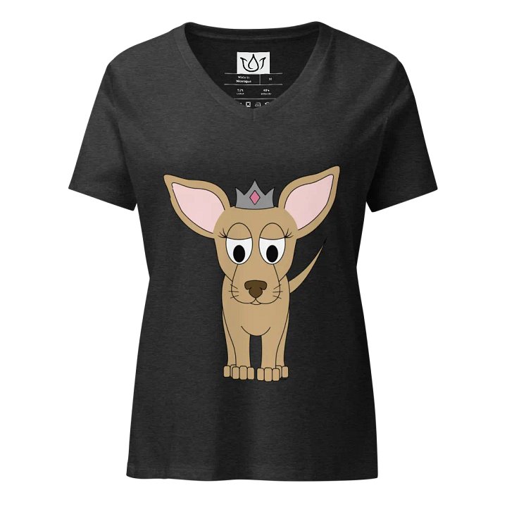 Princess Pup Women's Relaxed V-Neck Tee product image (1)