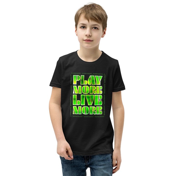 Play More Live More Youth Short Sleeve T-Shirt product image (13)
