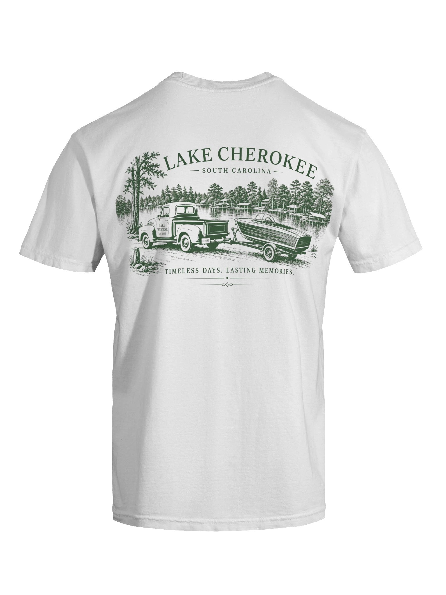 Lake Cherokee Vintage Truck Tee (green) product image (7)