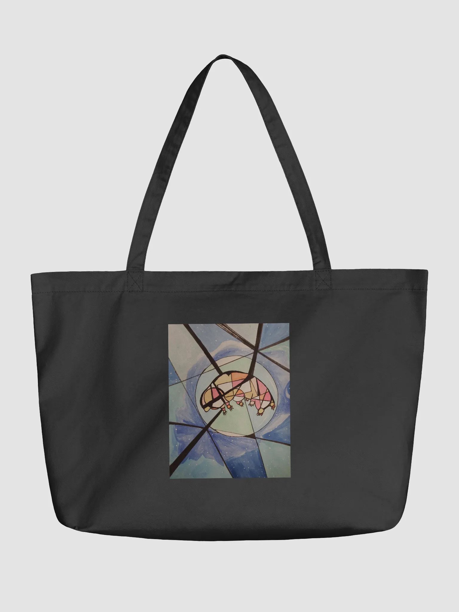 Cubism Painting: The Dream of a Tardigrade Econscious Organic Cotton Tote by Econscious product image (1)