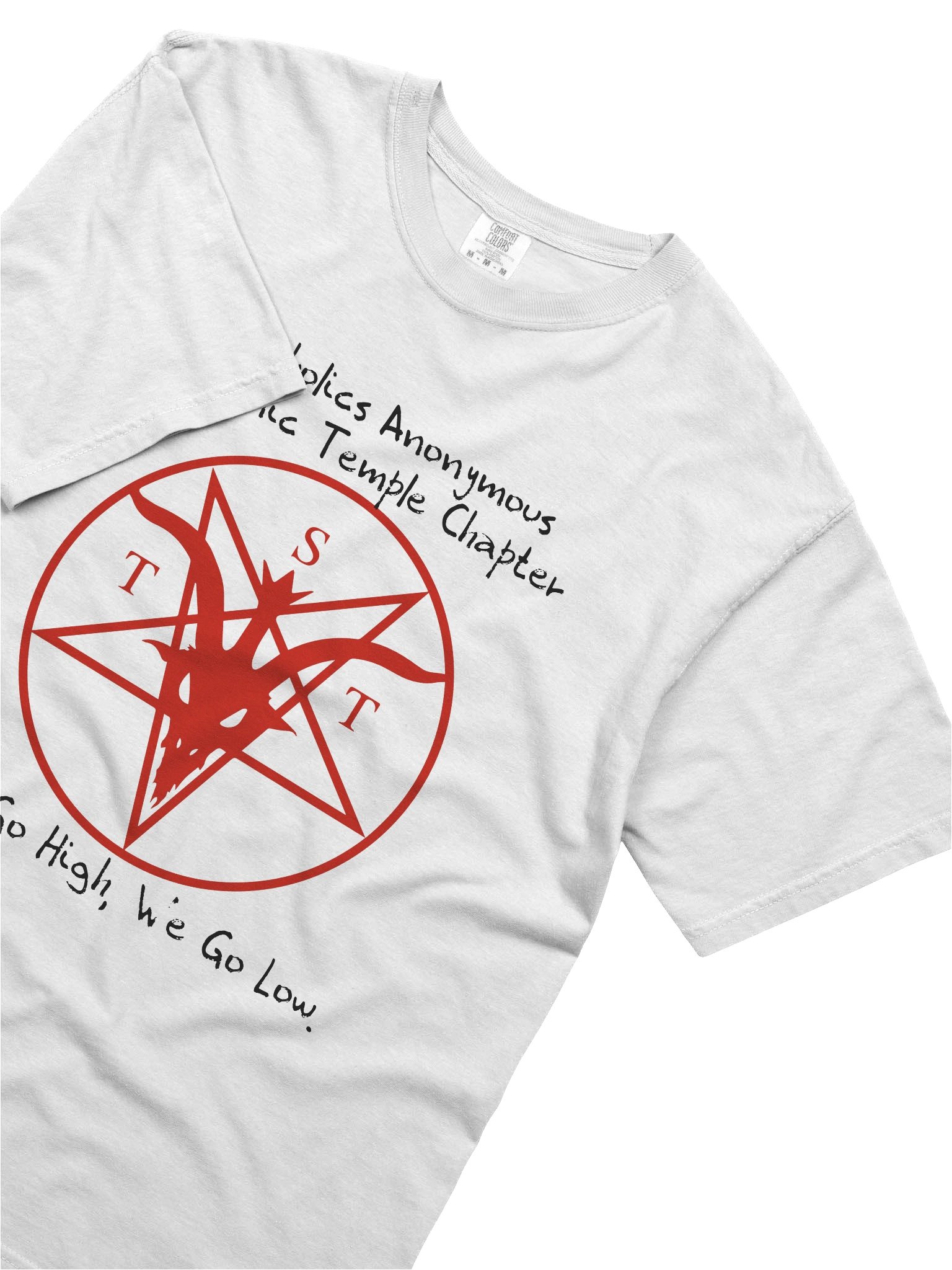 Alcoholics Anonymous Satanic Temple Chapter We Go Low T-Shirt product image (5)