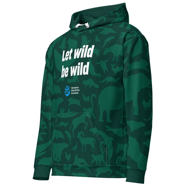 Animal Print Hoodie - Green on green product image (2)