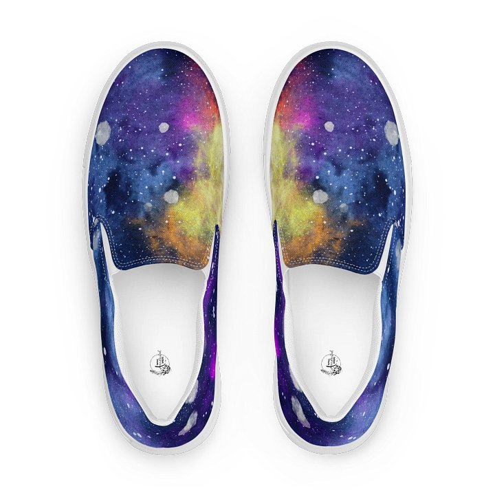 Watercolor Galaxy Womens Slip On Shoes product image (1)