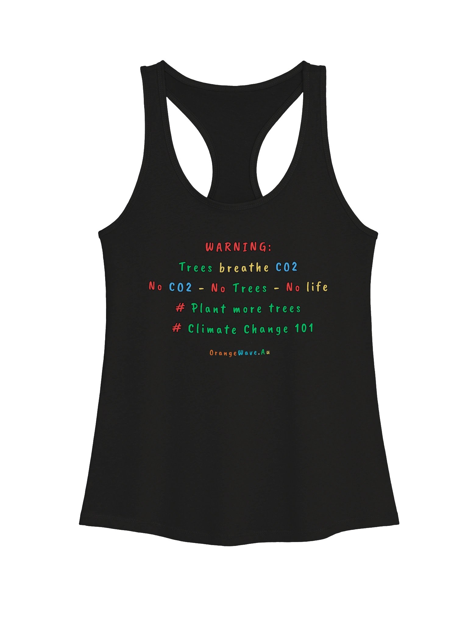 Trees breathe CO2 RacerbackTank product image (3)