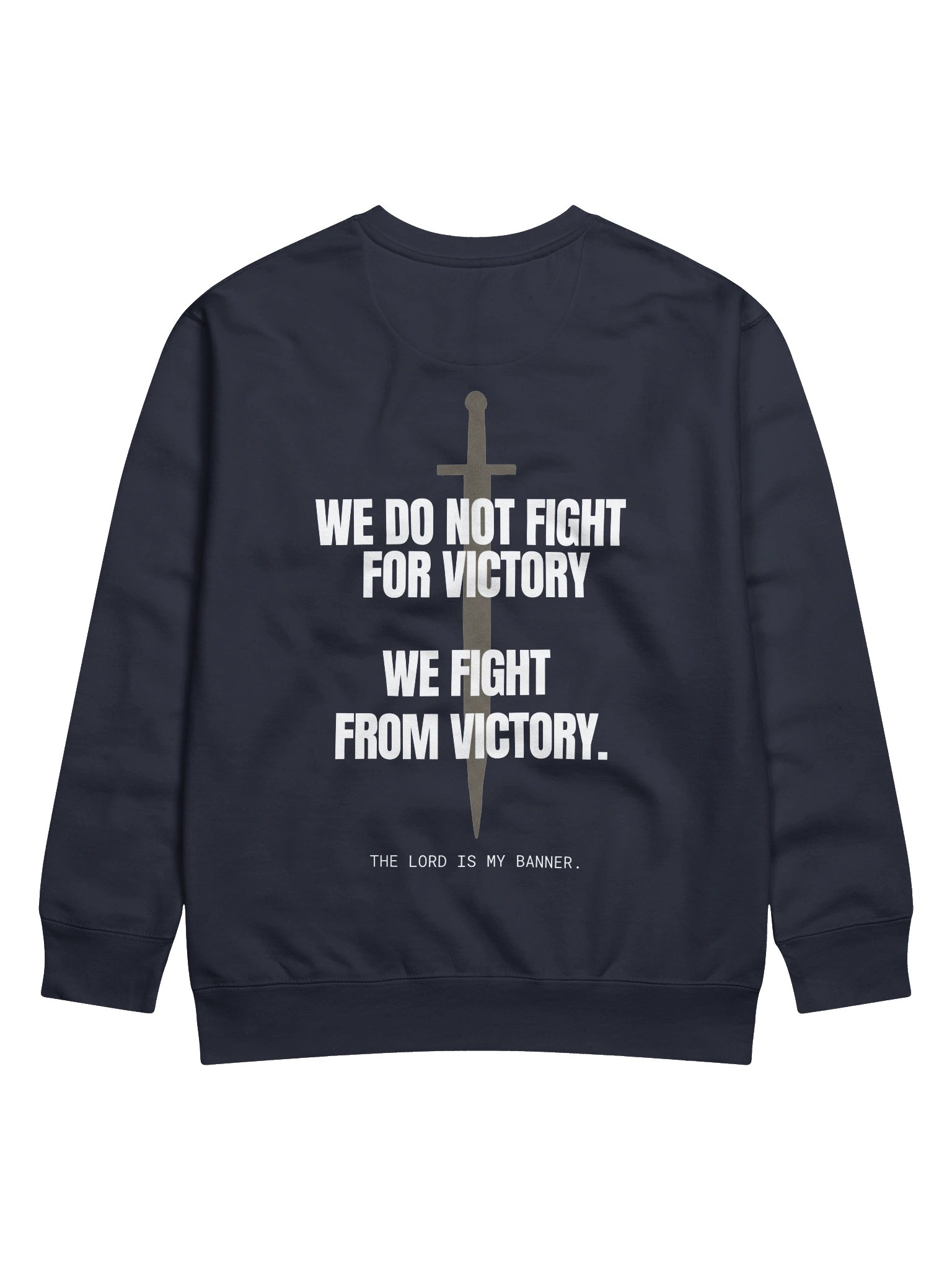 Jehovah Nissi "Victory Standard" Heavyweight Crewneck product image (9)