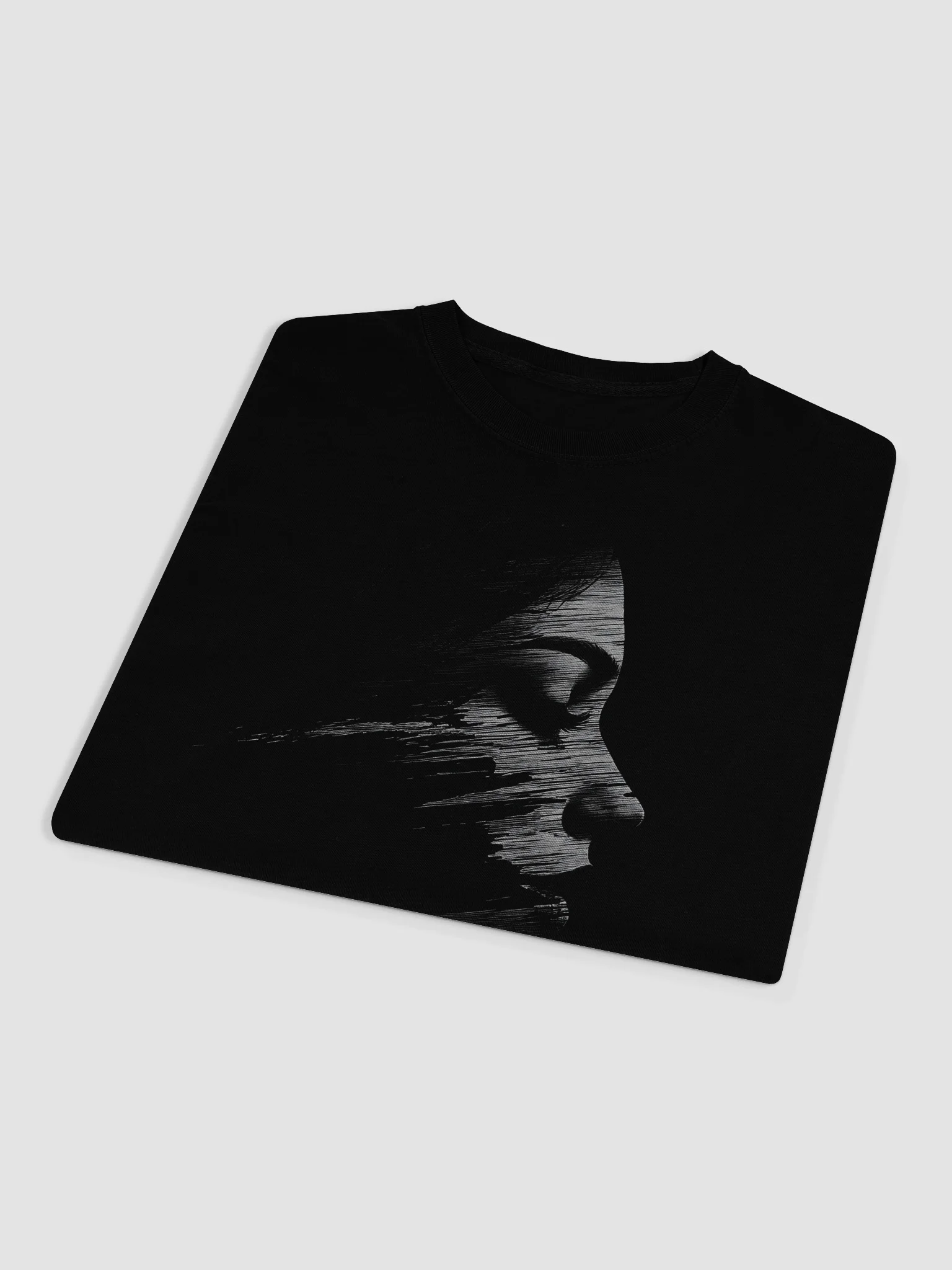 Hooded Shadow Figure Black Long Sleeve Shirt product image (3)