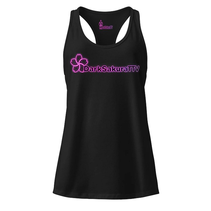 DarkSakuraTTV Neon Logo Racerback Fem Tank product image (1)
