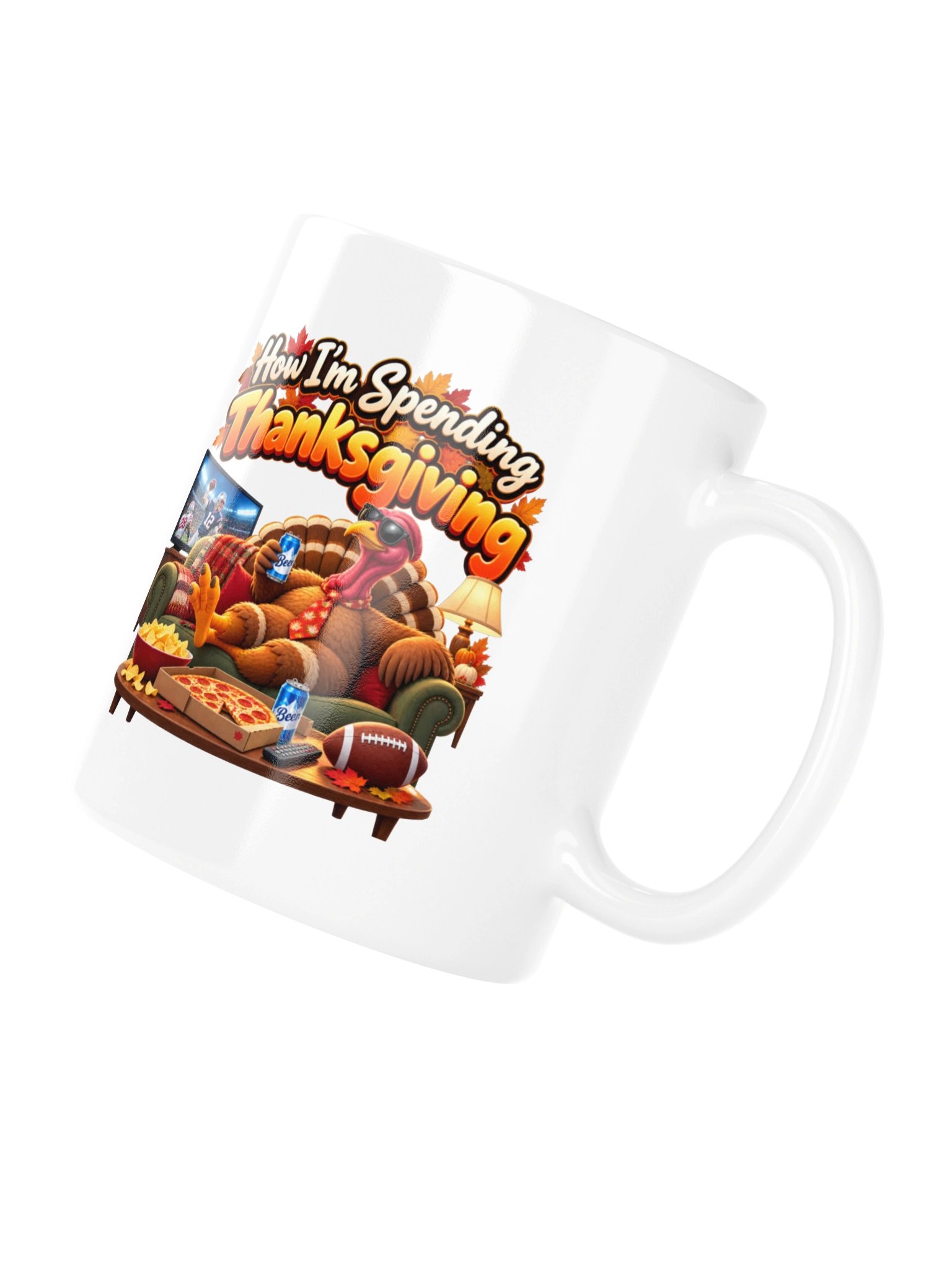 HOW I’M SPENDING THANKSGIVING - COOL TURKEY MUG product image (10)