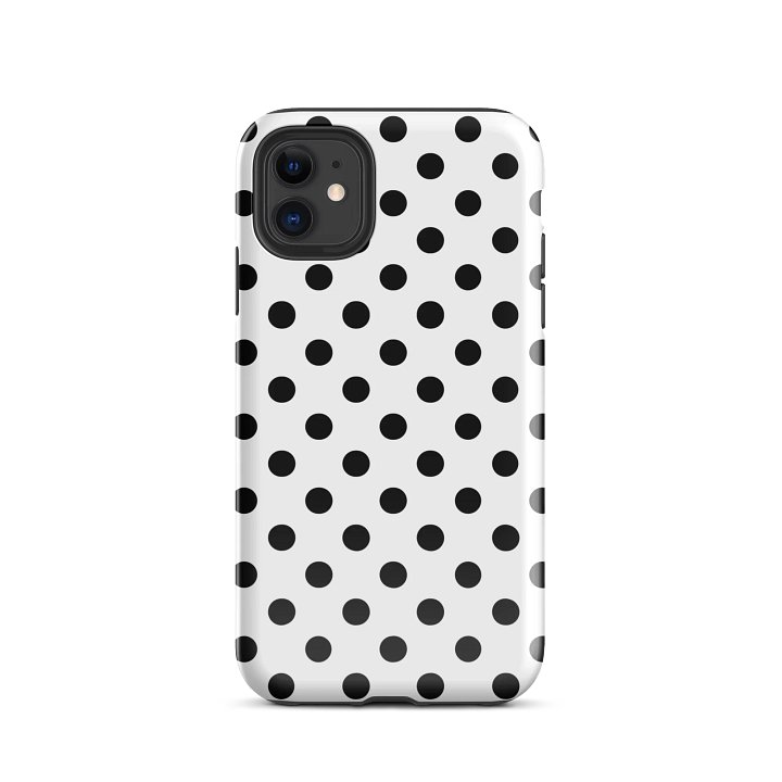 white polka dot i phone case product image (55)
