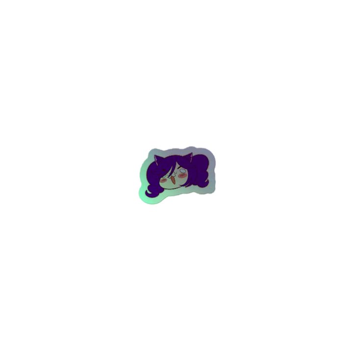 Holographic Excited Poodle Sticker product image (1)