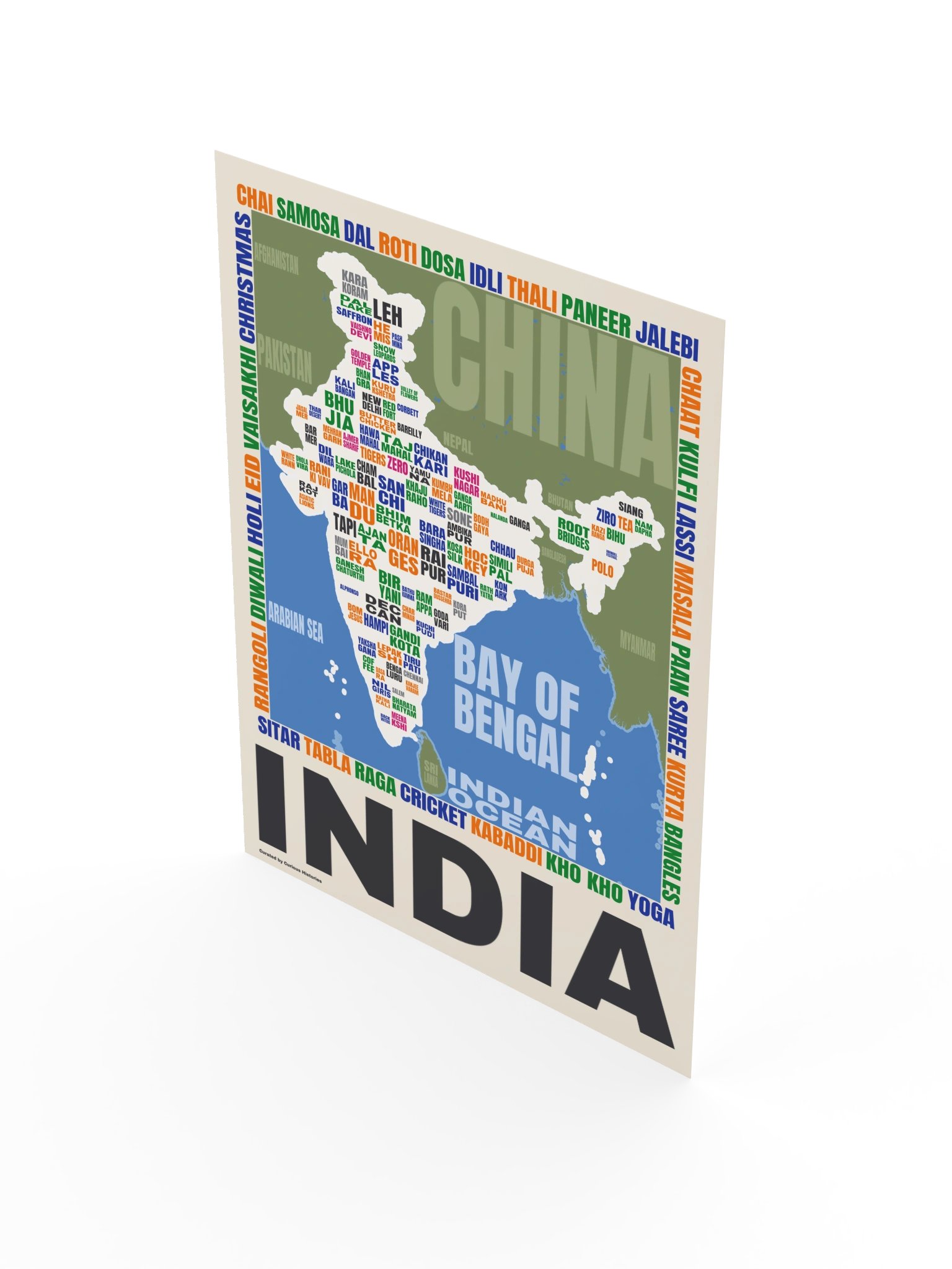 India Word Map Print product image (2)
