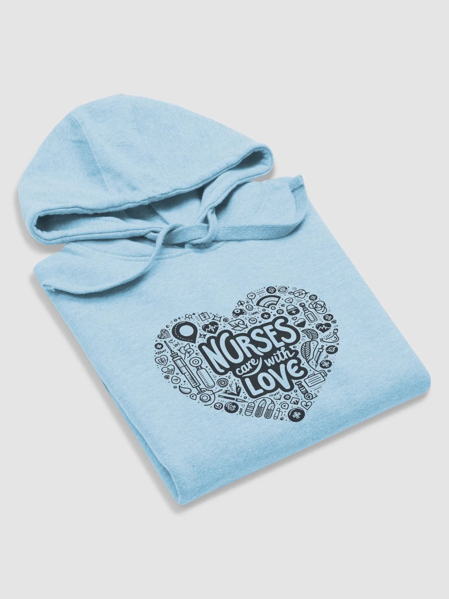 NURSES CARE WITH LOVE HOODIE product image (18)