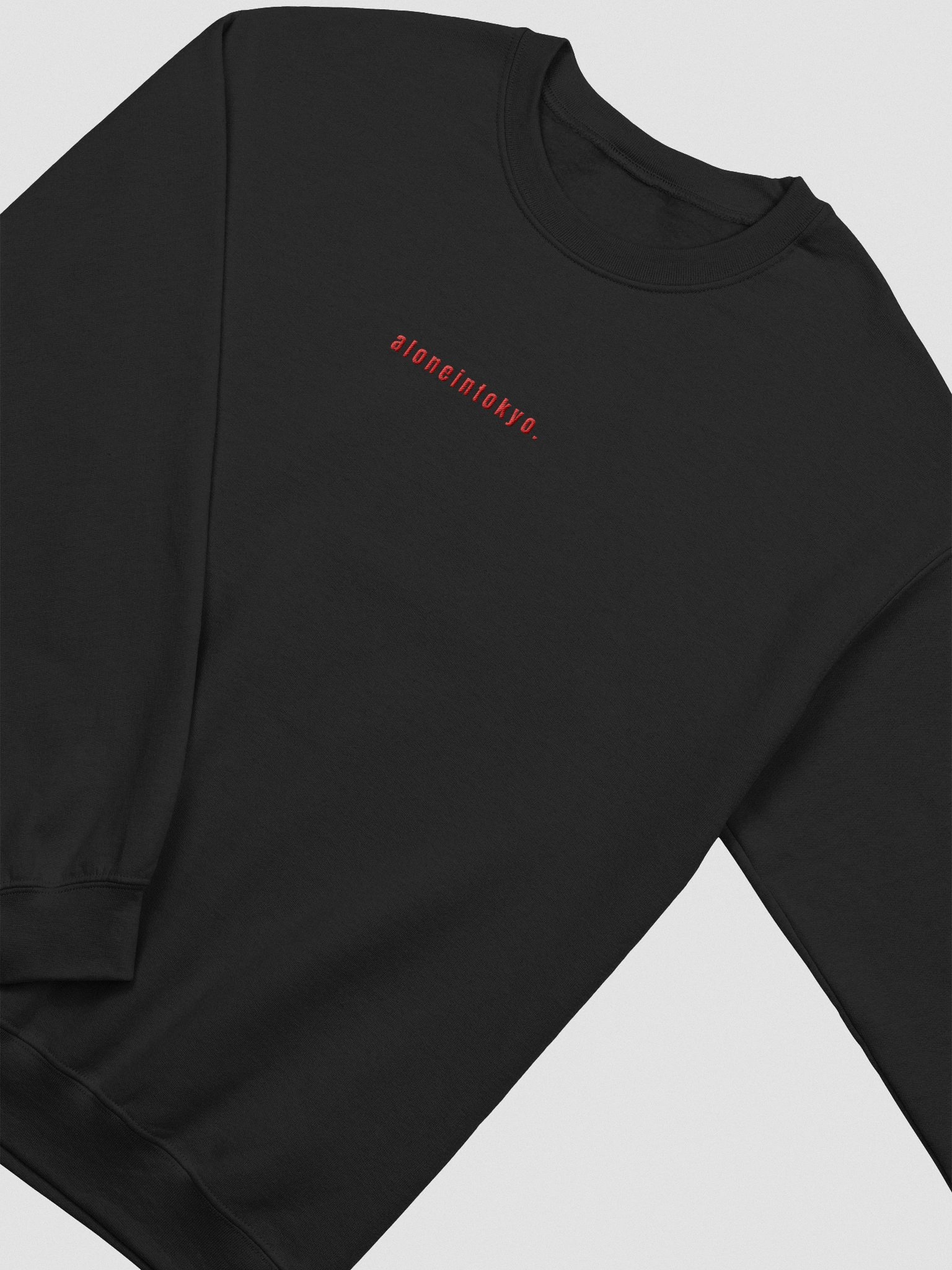 TOKYO BLOOD RED TEXT EMBROIDERED SWEATSHIRT product image (2)