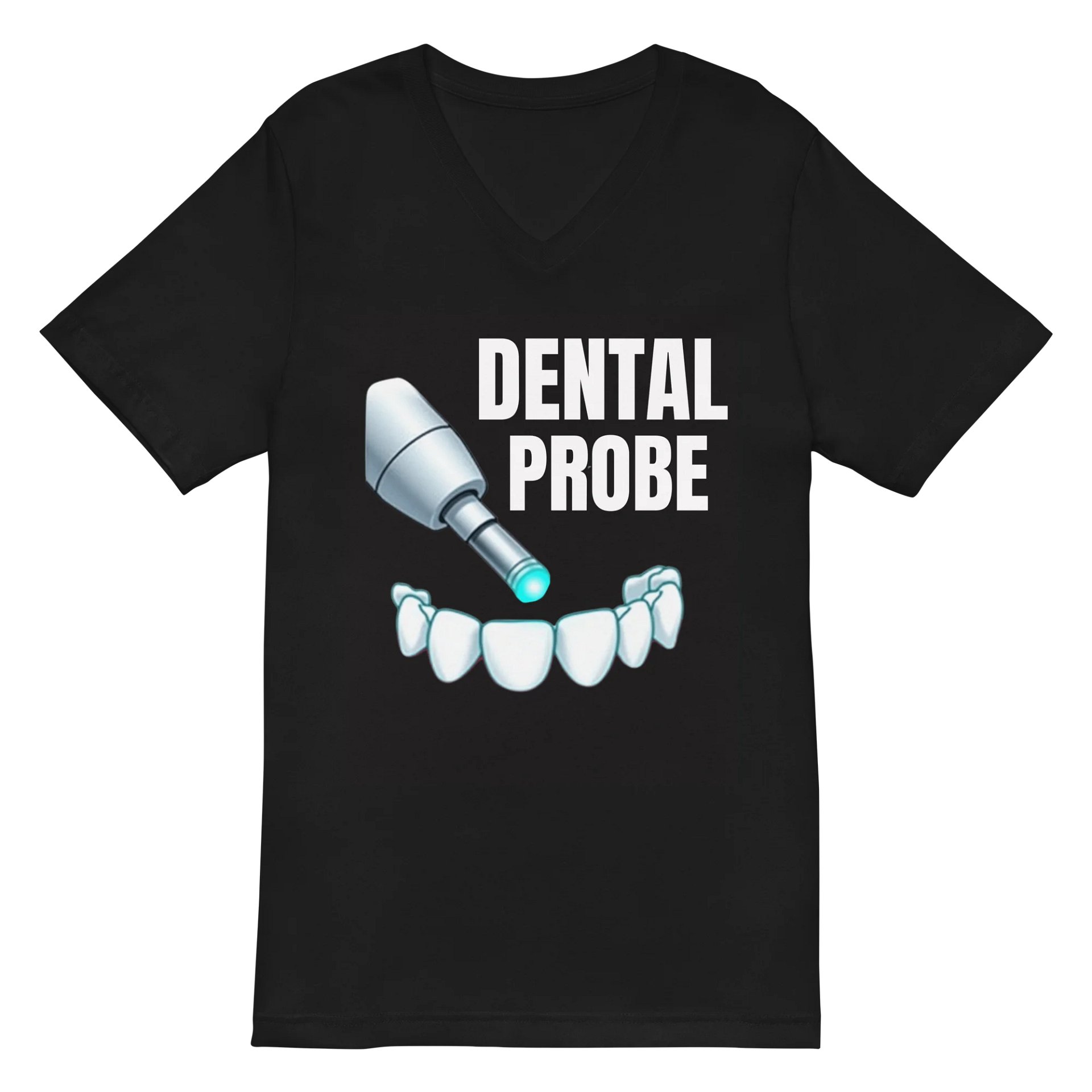 Glowing Dental Probe V-Neck Tee product image (2)