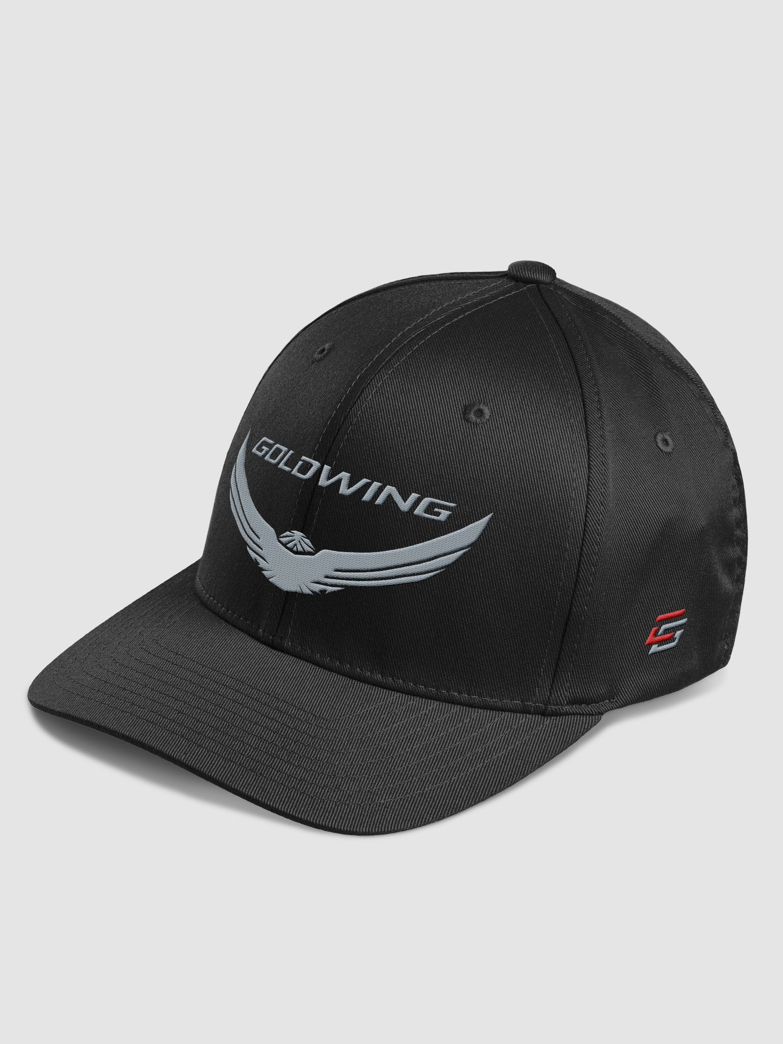 Silver Bird In Flight Goldwing Cap Flexi-Fit product image (6)