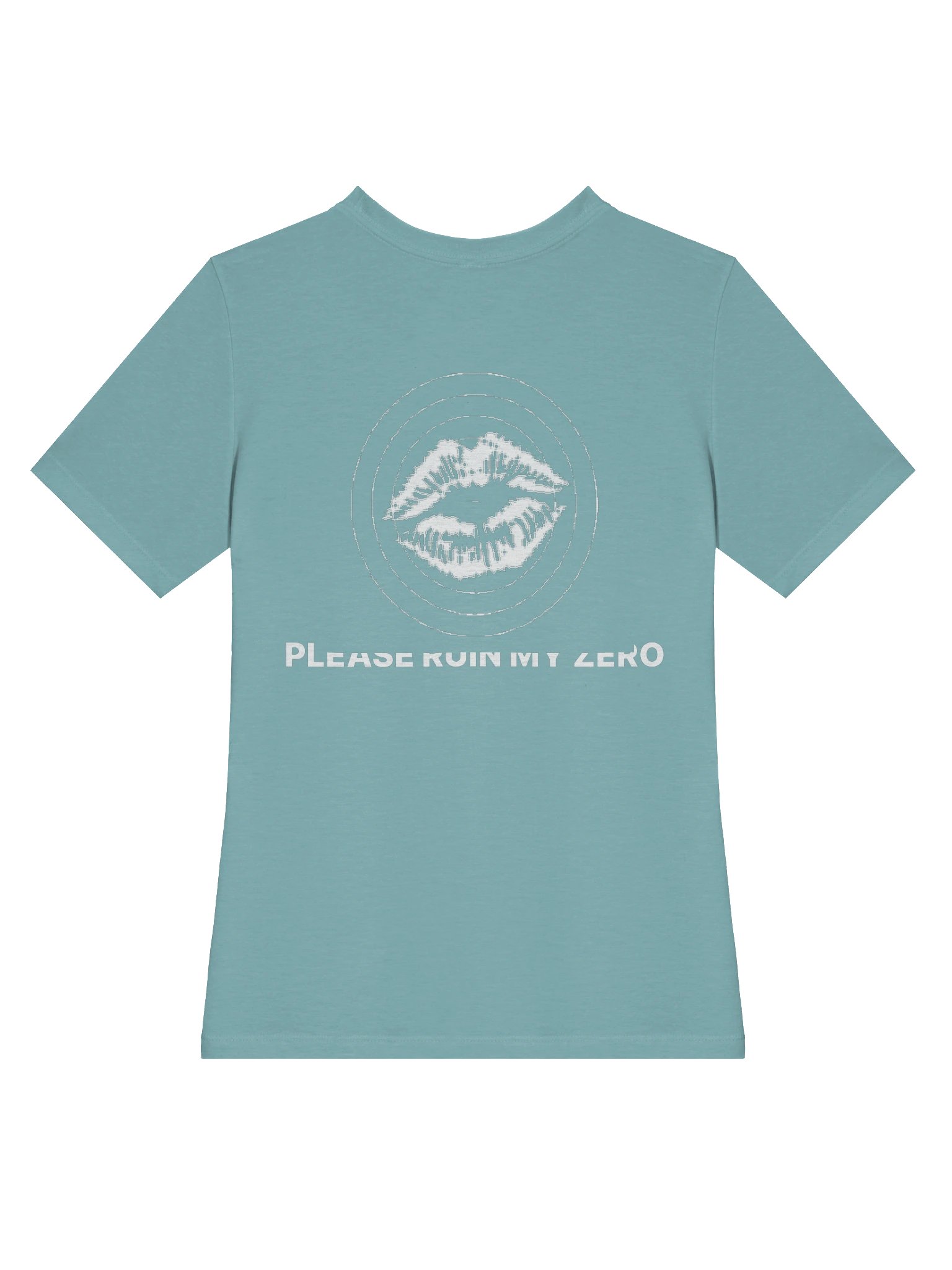 No ShopCo Women's Heather Blue Lagoon Tee - White Artwork product image (4)