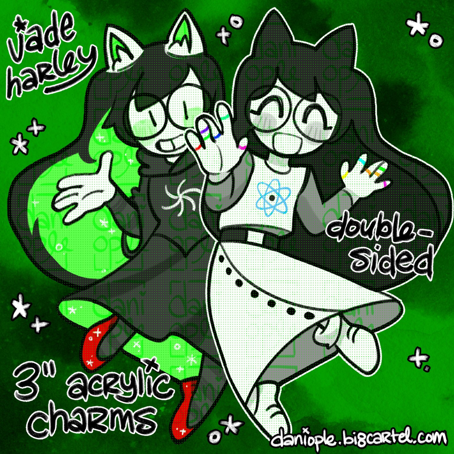 Homestuck - Jade Harley Acrylic Charm (PRE-ORDER) product image (1)