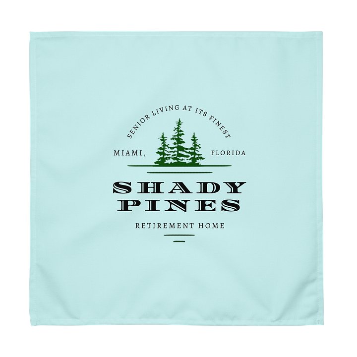 Shady Pines Miami Retro Retirement Home Logo Napkins product image (1)